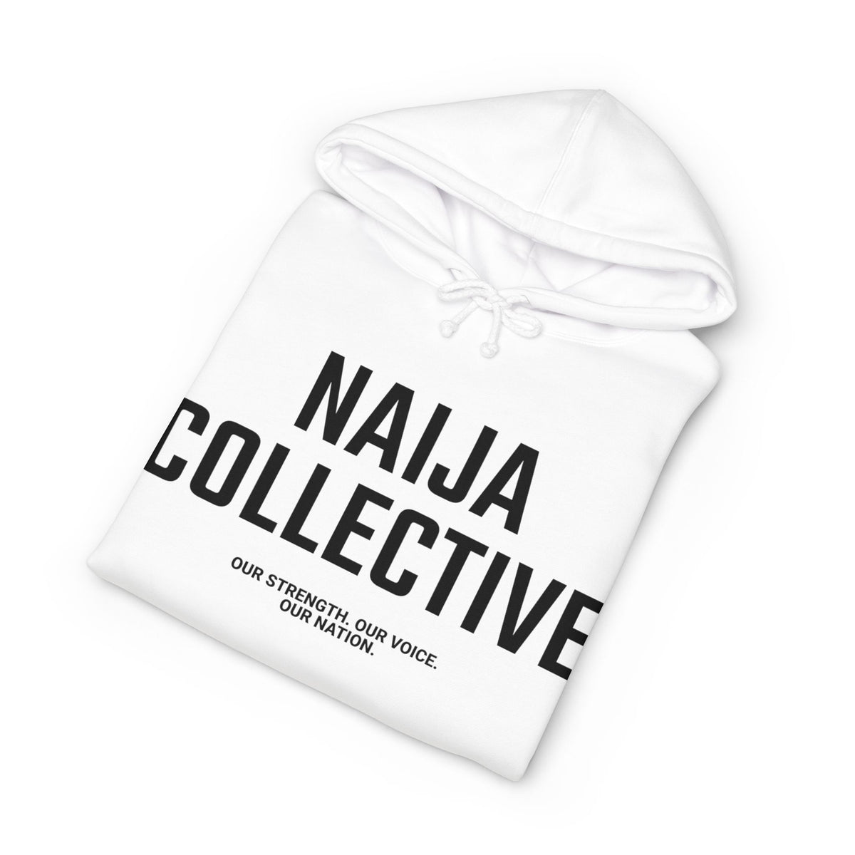 Naija Collective Hoodie — Nigerian Pride Pullover with 'Naija Collective' Text