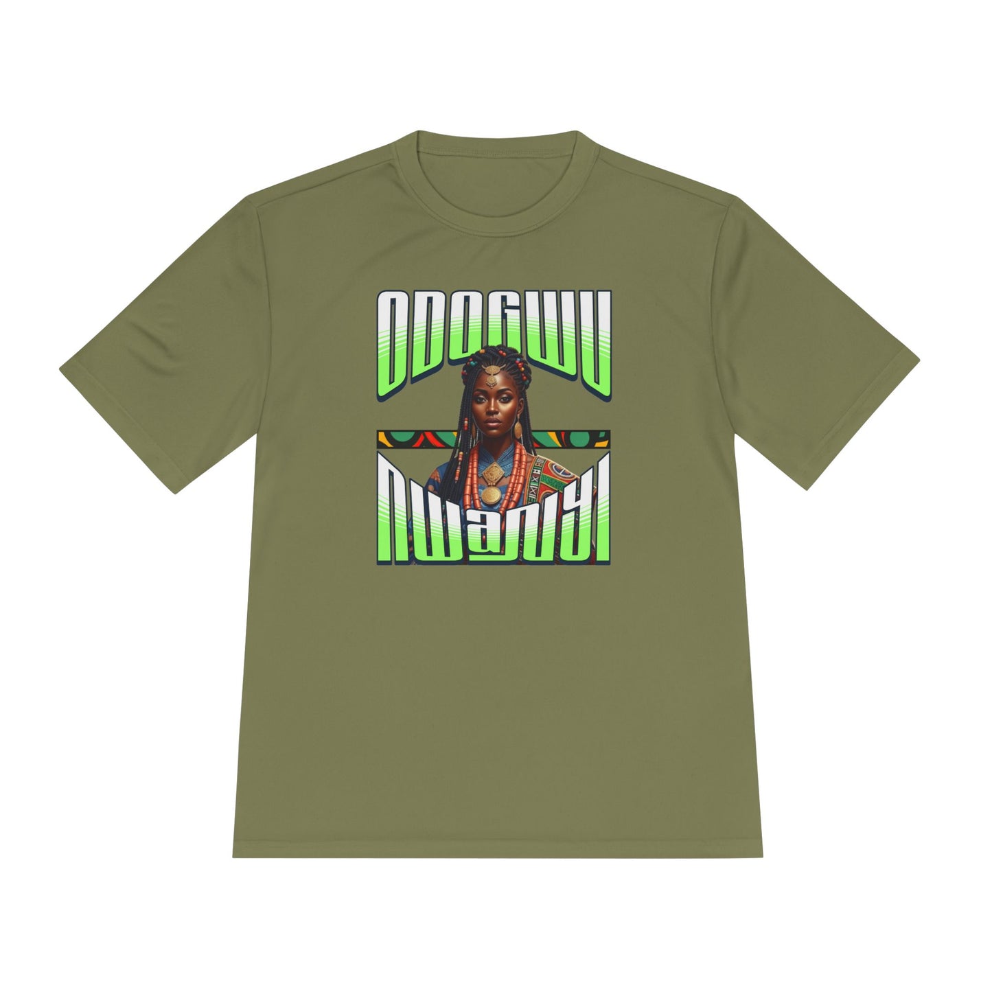 Odogwu Nwanyi Unisex Moisture Wicking Tee - Vibrant Cultural Apparel for Festivals, Events, Gift, Summer Wear, Sporty Style