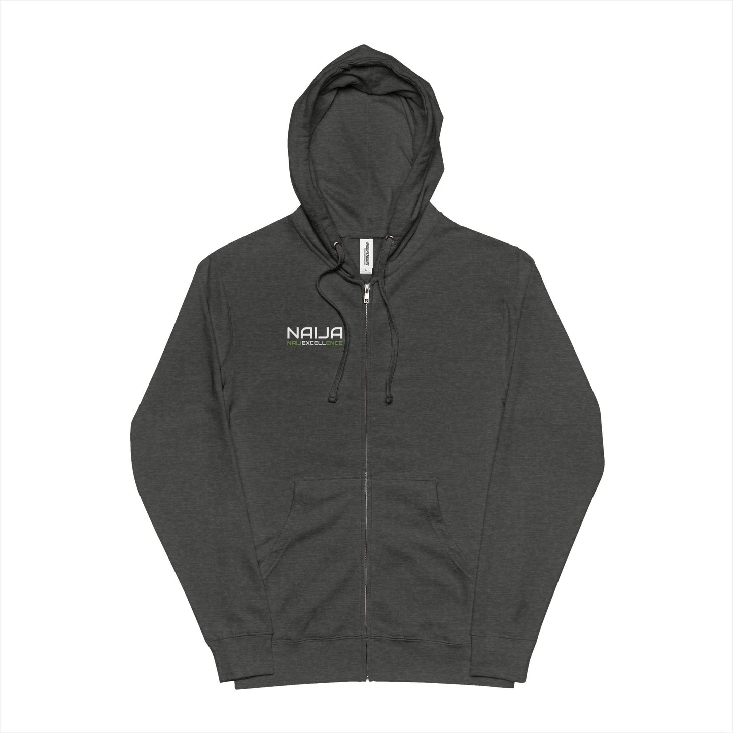 Naija Naijexcellence Unisex Fleece Zip Up Hoodie - Cozy Layer for Any Occasion, Perfect Gift for Friends, Travel, Winter Wear, Casual Style, Great for Festivals