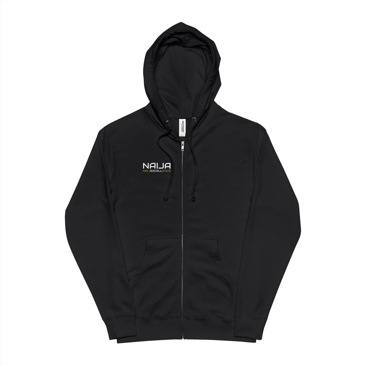 Naija Naijexcellence Unisex Fleece Zip Up Hoodie - Cozy Layer for Any Occasion, Perfect Gift for Friends, Travel, Winter Wear, Casual Style, Great for Festivals