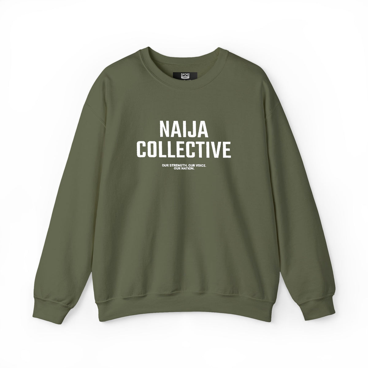 Embroidered Naija Collective Sweatshirt - Cozy Unisex Crewneck