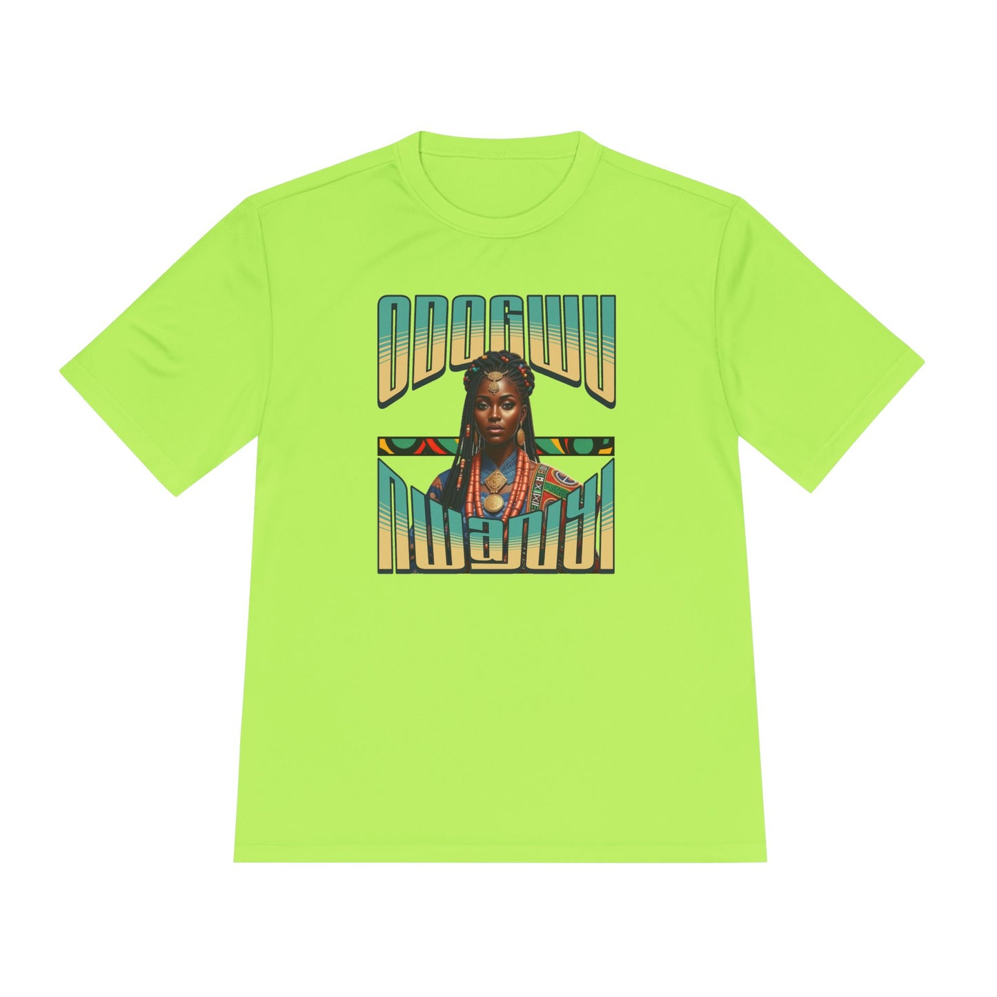 Odogwu Nwanyi MC Unisex Moisture Wicking Tee - Vibrant Cultural Apparel for Festivals, Events, Gift, Summer Wear, Sporty Style