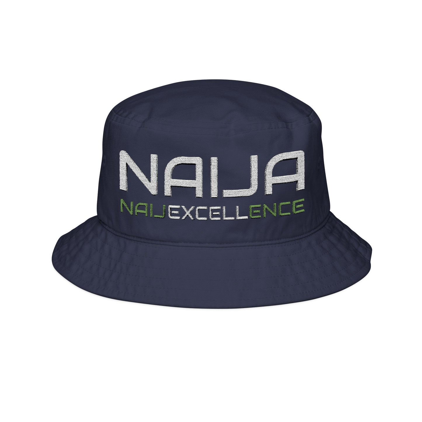 NAIJA (W) Embroidered Bucket Hat - Trendy Summer Hat, Unisex Sun Hat, Festival Hat, Beach Hat, Casual Accessories