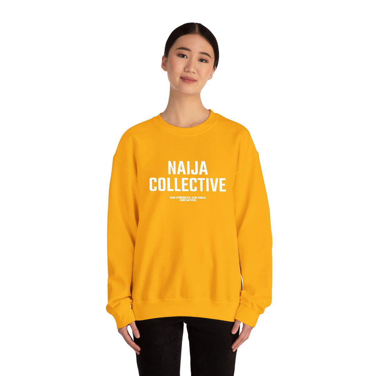 Embroidered Naija Collective Sweatshirt - Cozy Unisex Crewneck