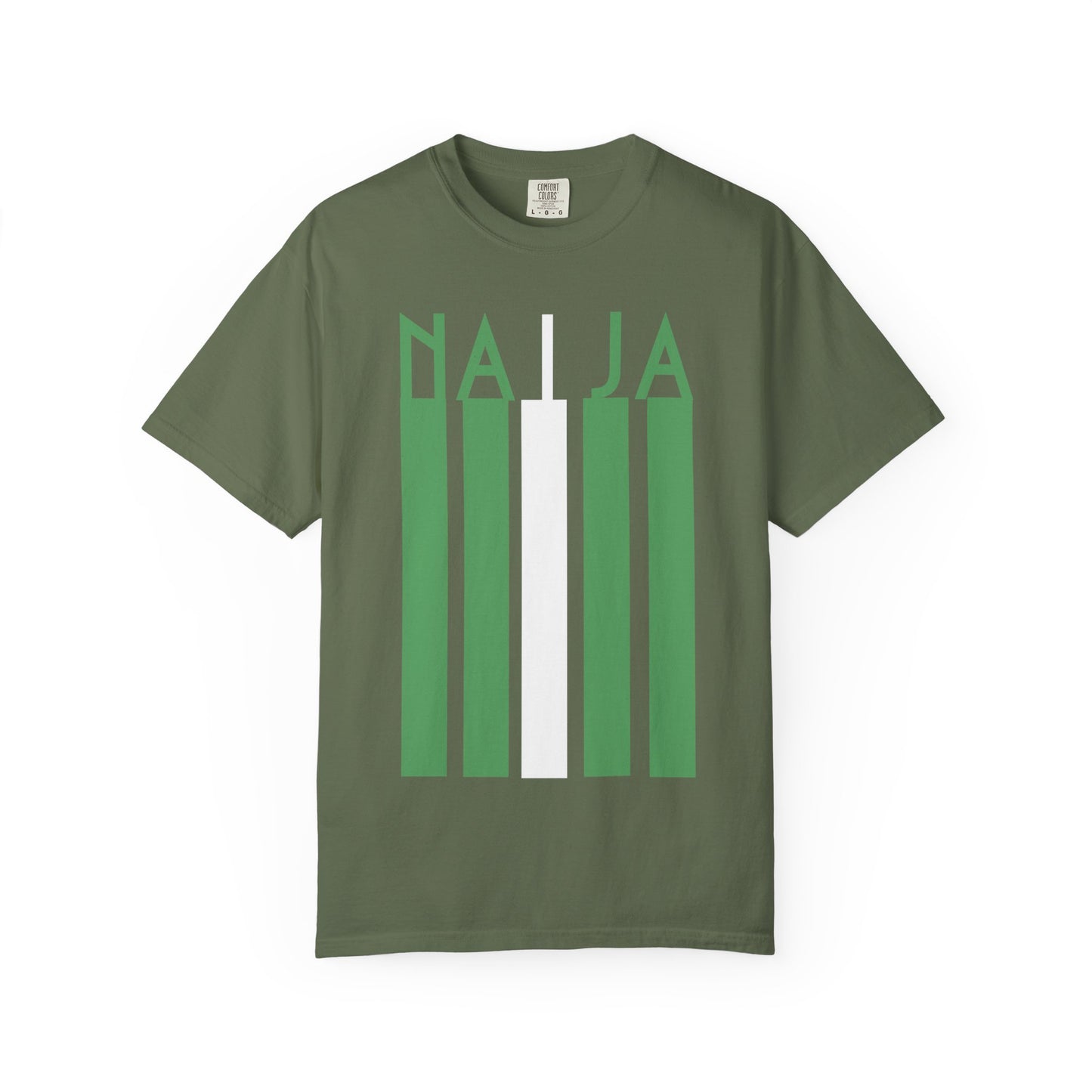 Naija Colors - Unisex Garment-Dyed T-shirt, Casual Wear, Graphic Tee, Gift for Him/Her, Streetwear Fashion