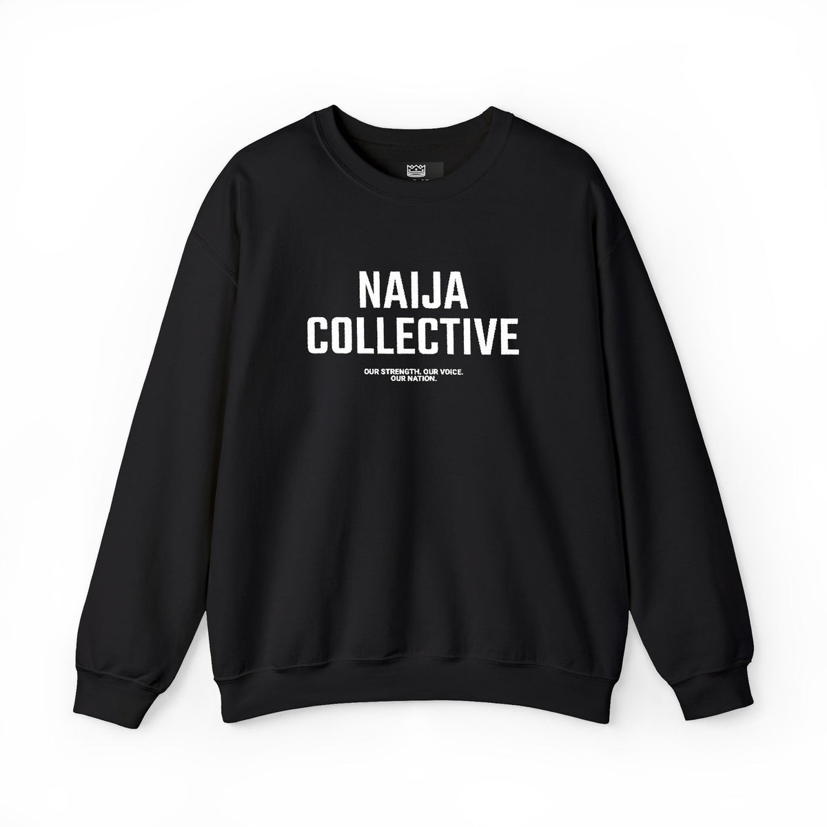 Embroidered Naija Collective Sweatshirt - Cozy Unisex Crewneck