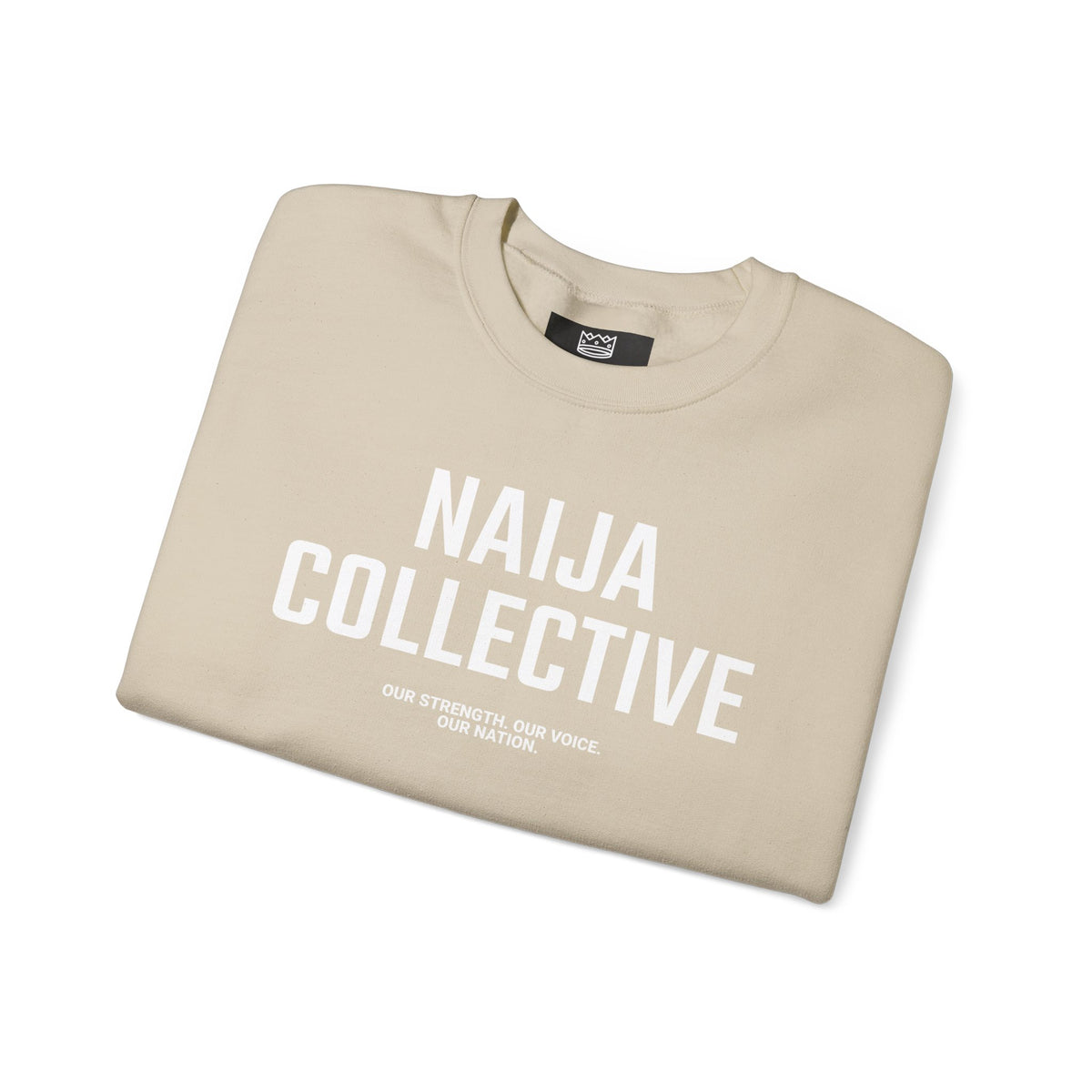 Embroidered Naija Collective Sweatshirt - Cozy Unisex Crewneck
