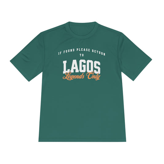 Lagos Legends Only Tee, Unisex Sports Shirt, Cool Casual Wear, Gift for Travelers, Travel Souvenir, Unique Graphic Tee
