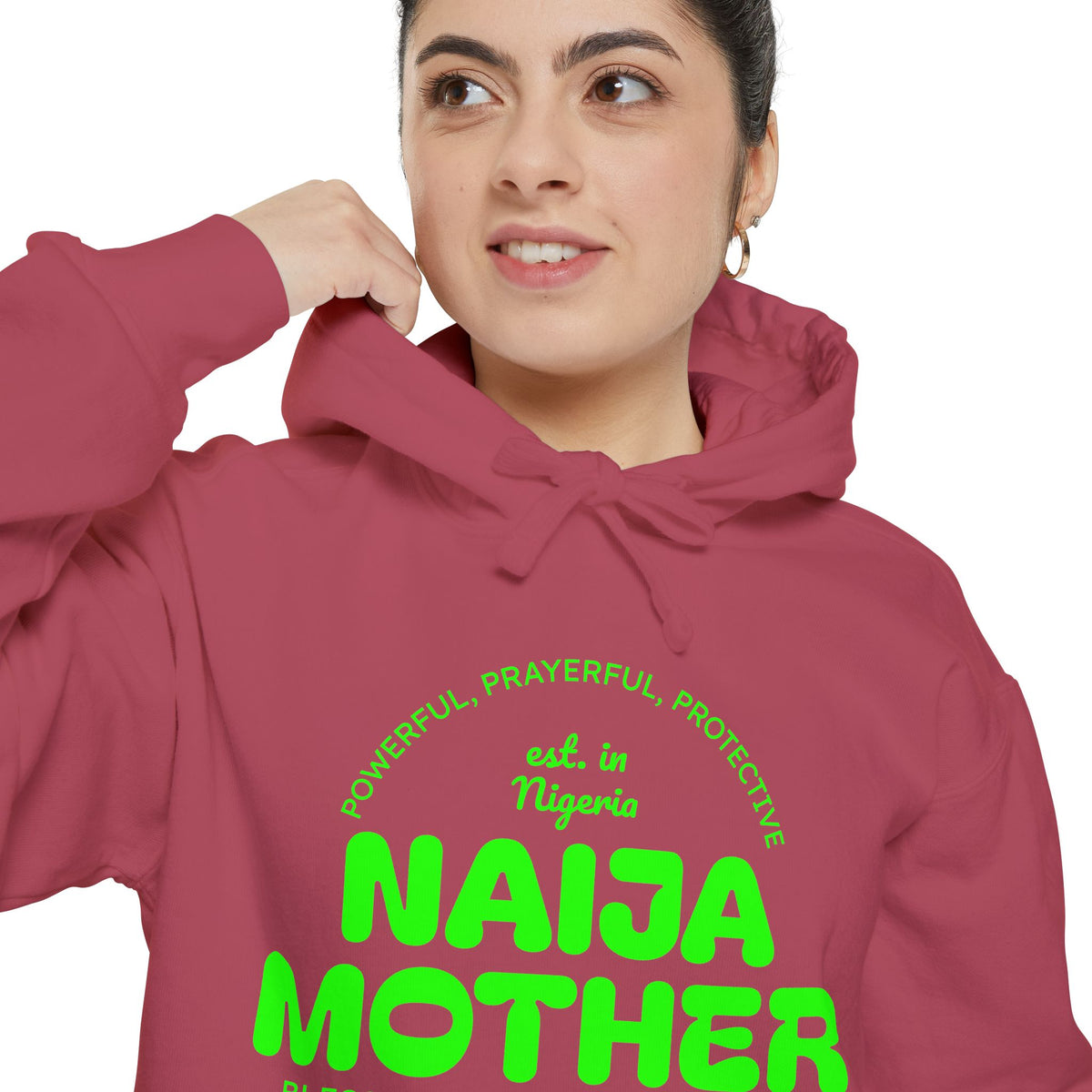 Naija Mother -Mothers Day Garment-Dyed Hoodie