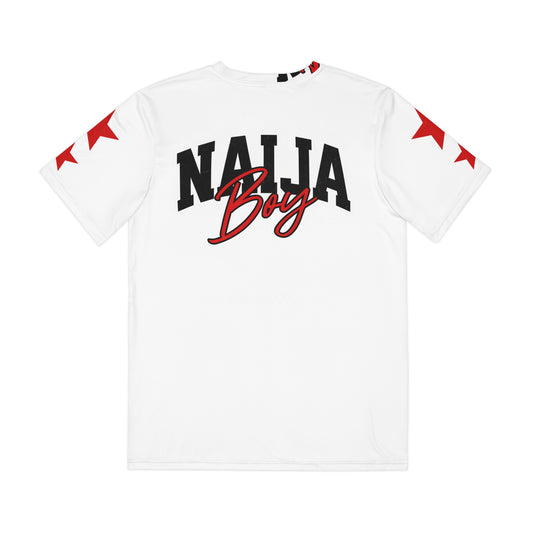 White Naija Boy Urban Streetwear Tee — White Polyester Graphic T-Shirt