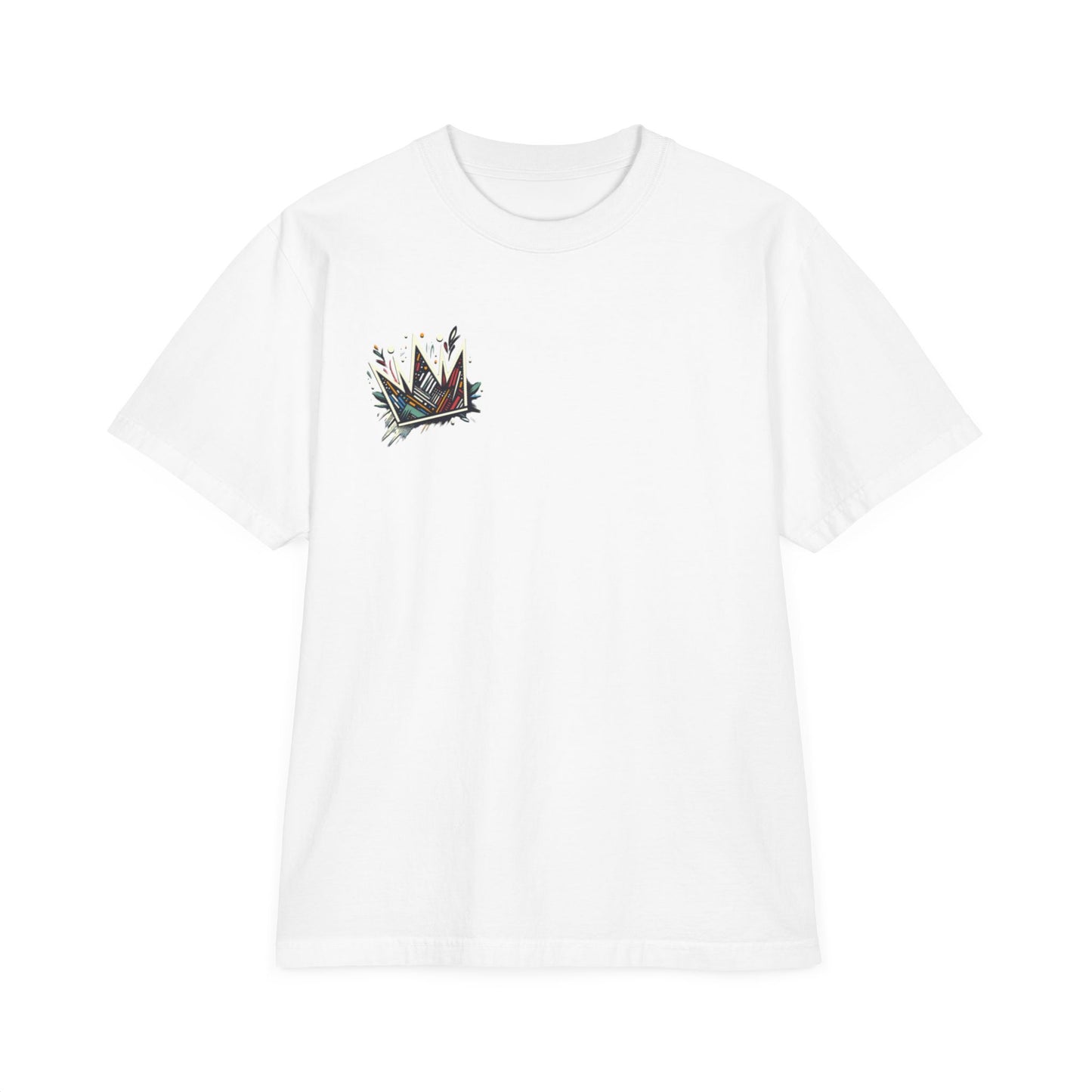 Ézè-Kings Crown, garment-dyed drop-shoulder, Unisex Graphic Tee, Crown Design Shirt, Cool Street Wear.