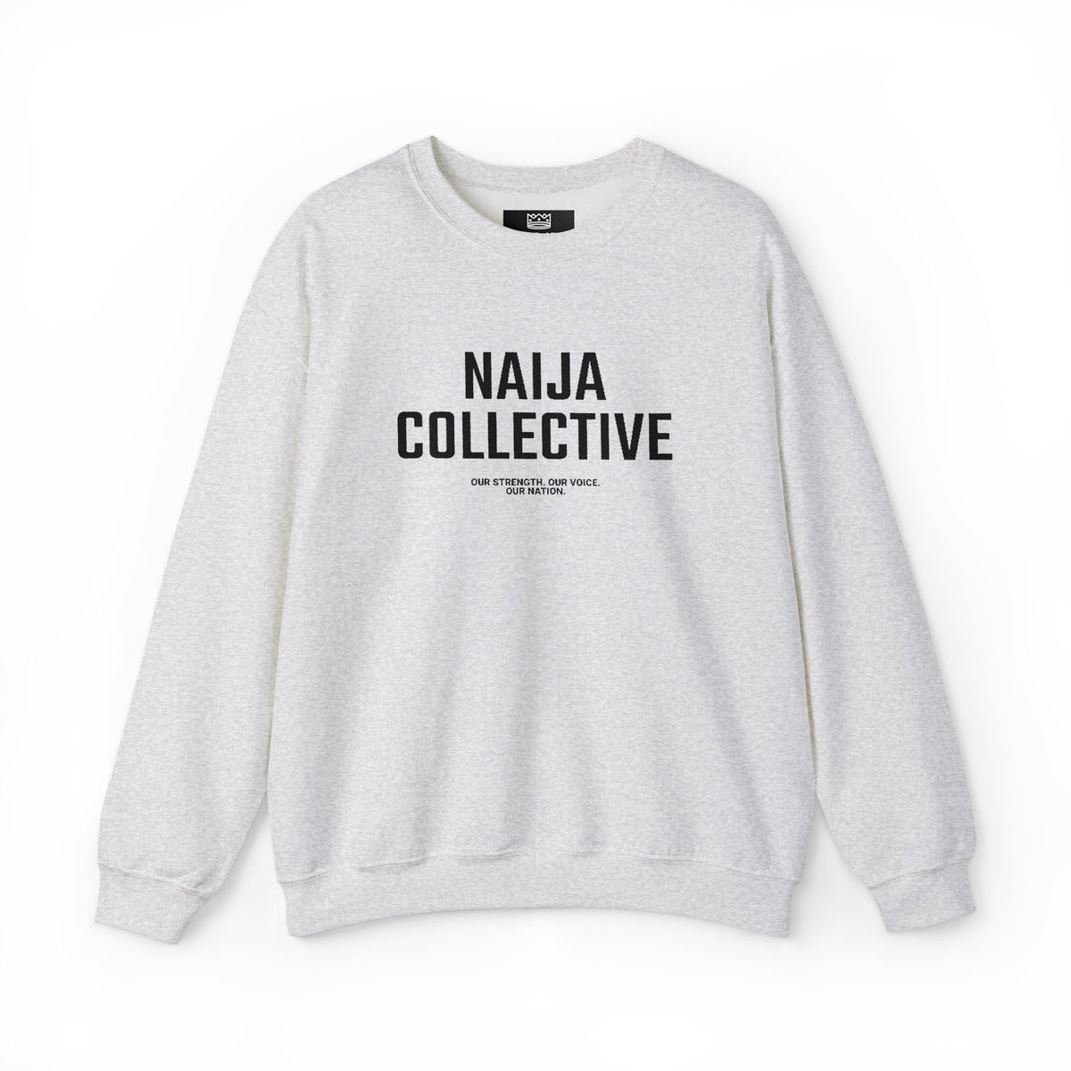 Embroidered Naija Collective Light Color Sweatshirt - Unisex Crewneck
