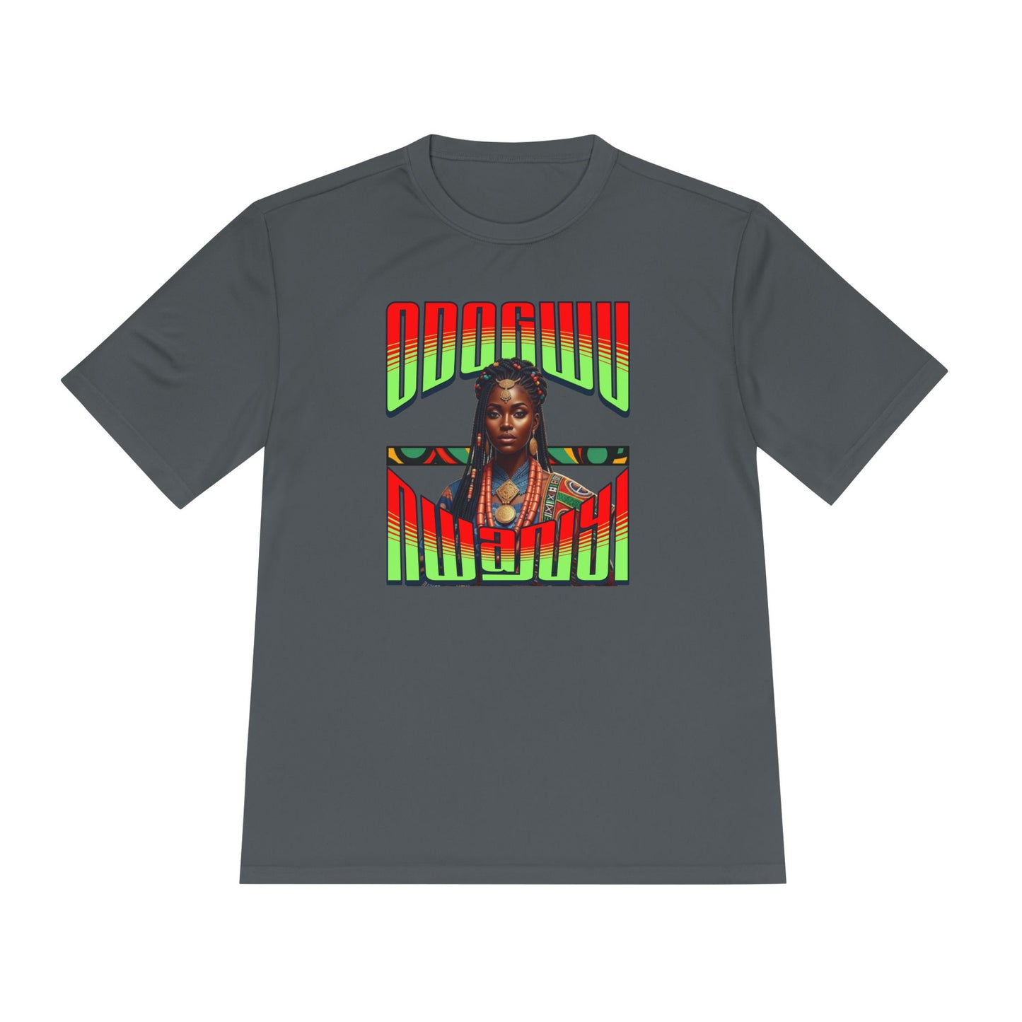 Odogwu Nwanyi MC Unisex Moisture Wicking Tee - Vibrant Cultural Apparel for Festivals, Events, Gift, Summer Wear, Sporty Style
