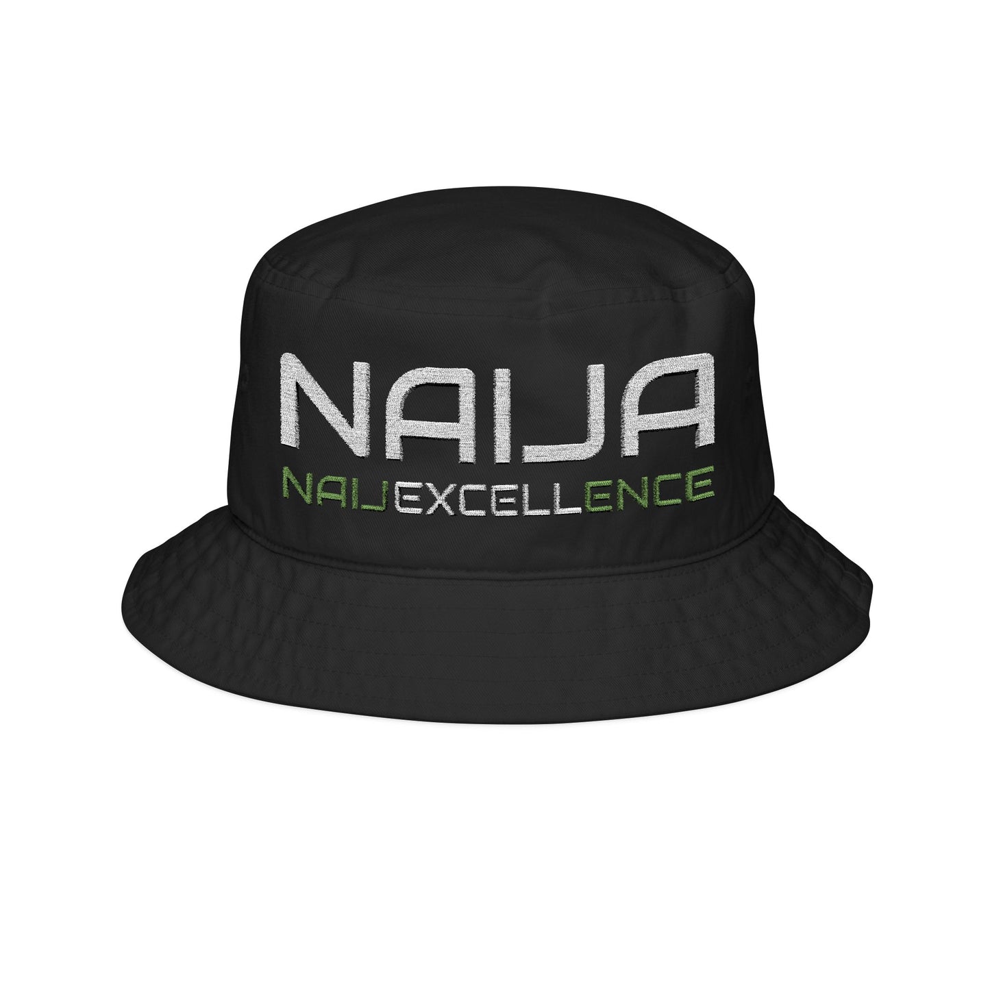 NAIJA (W) Embroidered Bucket Hat - Trendy Summer Hat, Unisex Sun Hat, Festival Hat, Beach Hat, Casual Accessories