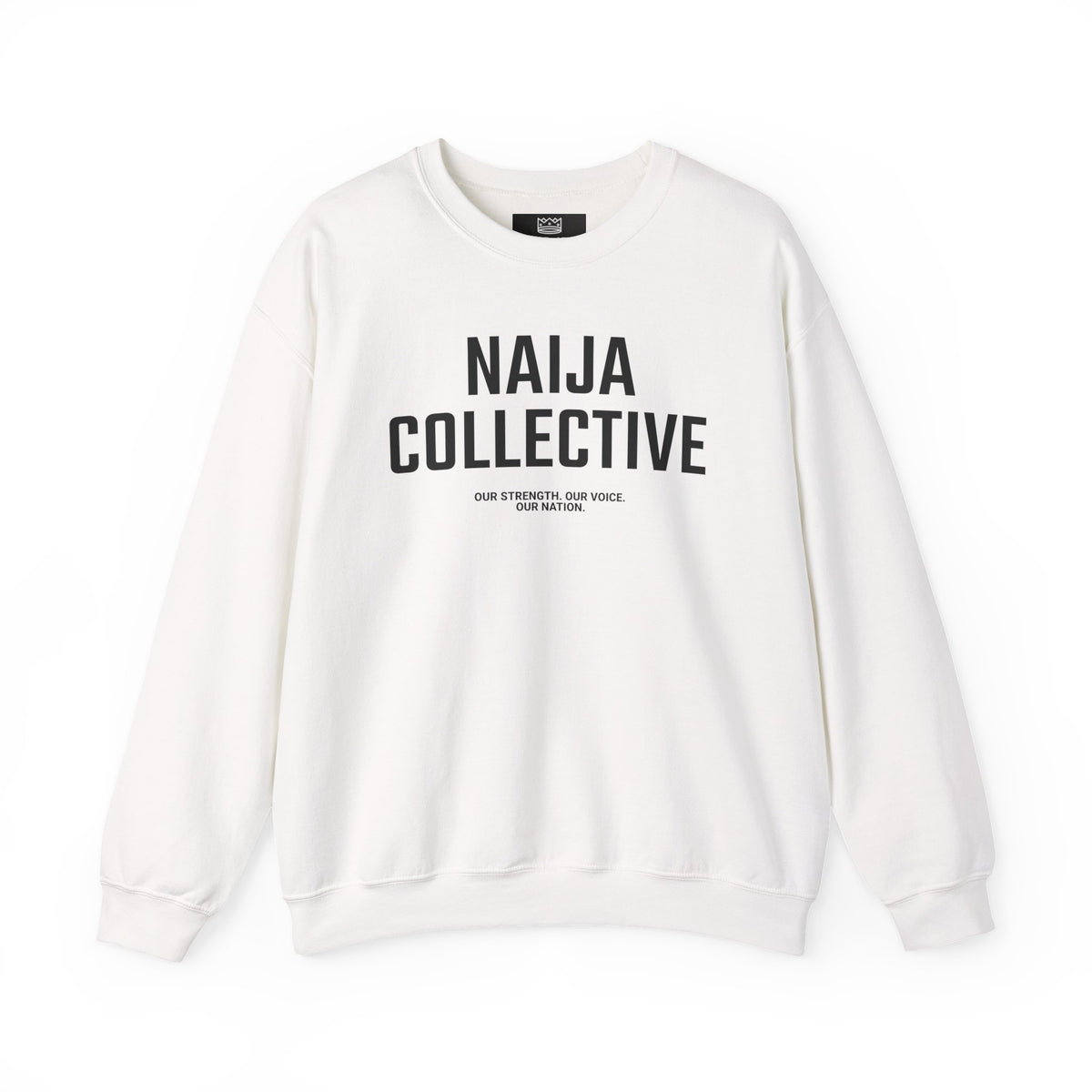 Embroidered Naija Collective Light Color Sweatshirt - Unisex Crewneck