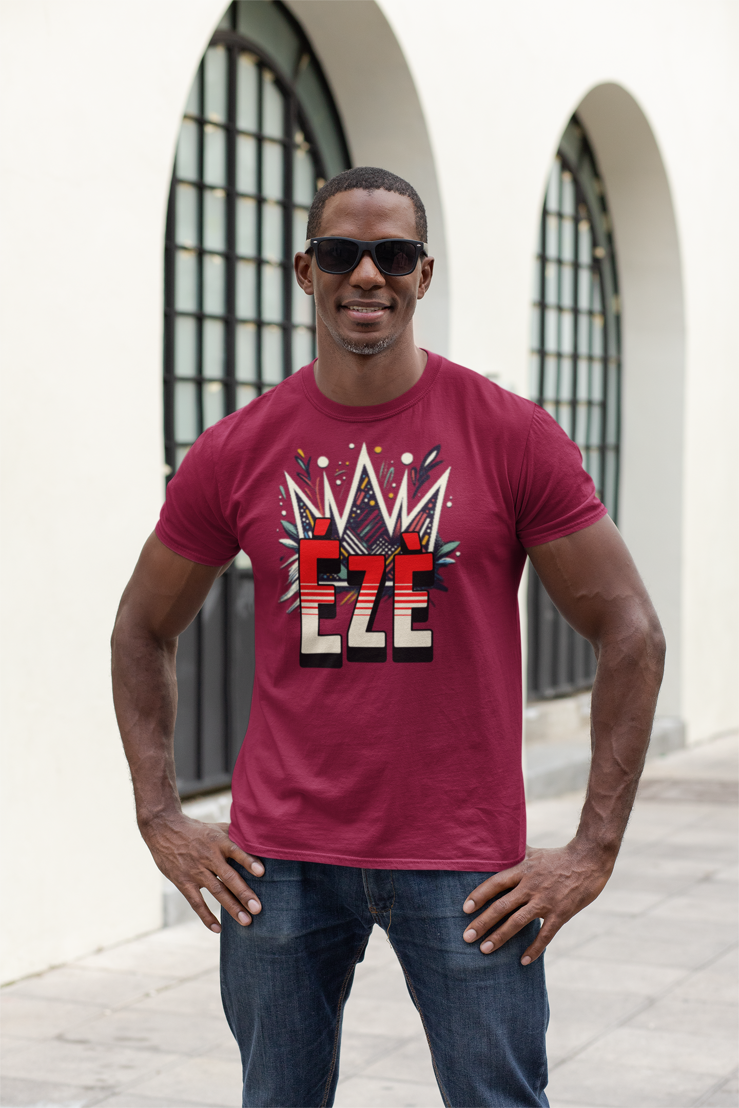 Ézè-Kings Crown Front - Unisex Moisture Absorbing Tee