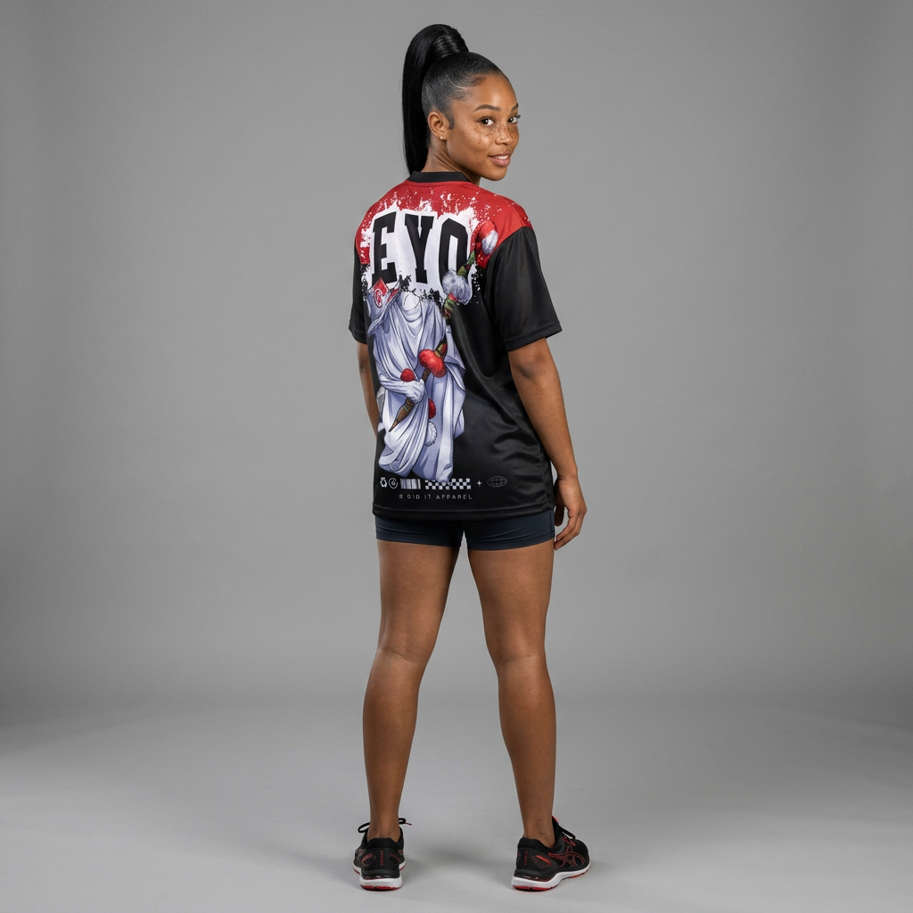 EYO Masquerade Mask Football Jersey — Bold Street-Style Athletic Top