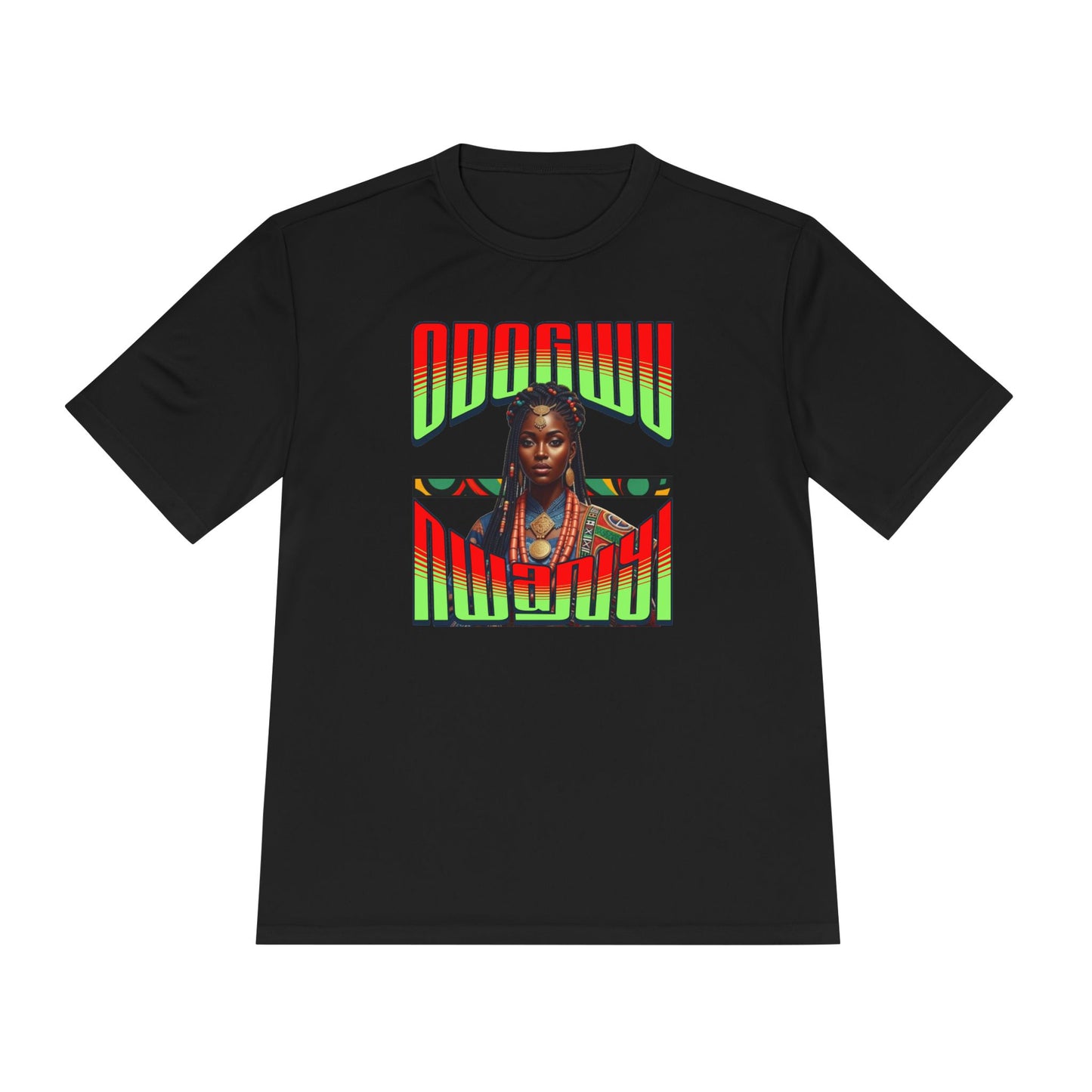 Odogwu Nwanyi MC Unisex Moisture Wicking Tee - Vibrant Cultural Apparel for Festivals, Events, Gift, Summer Wear, Sporty Style