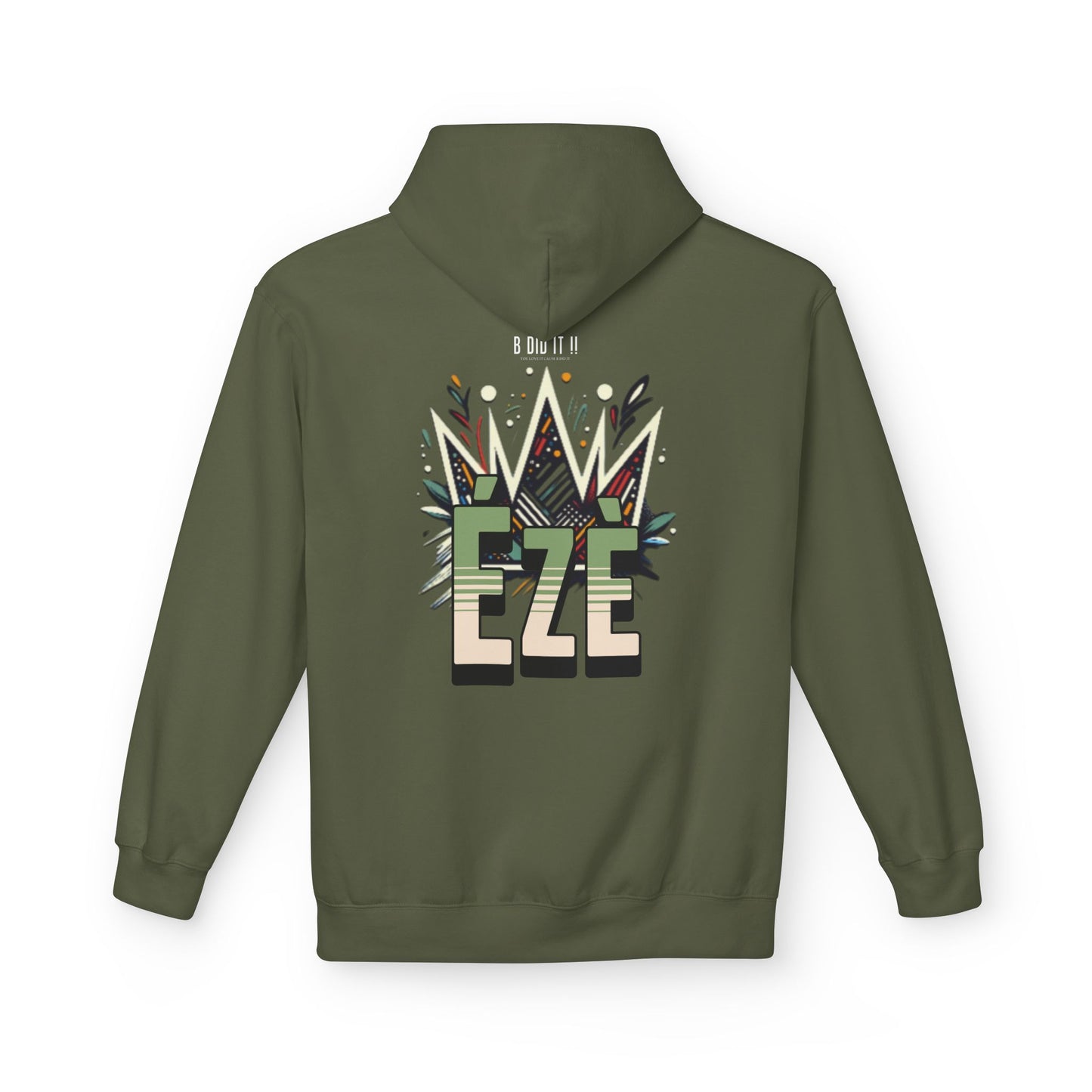 Ézè-Crown, Unisex Pullover Hoodie