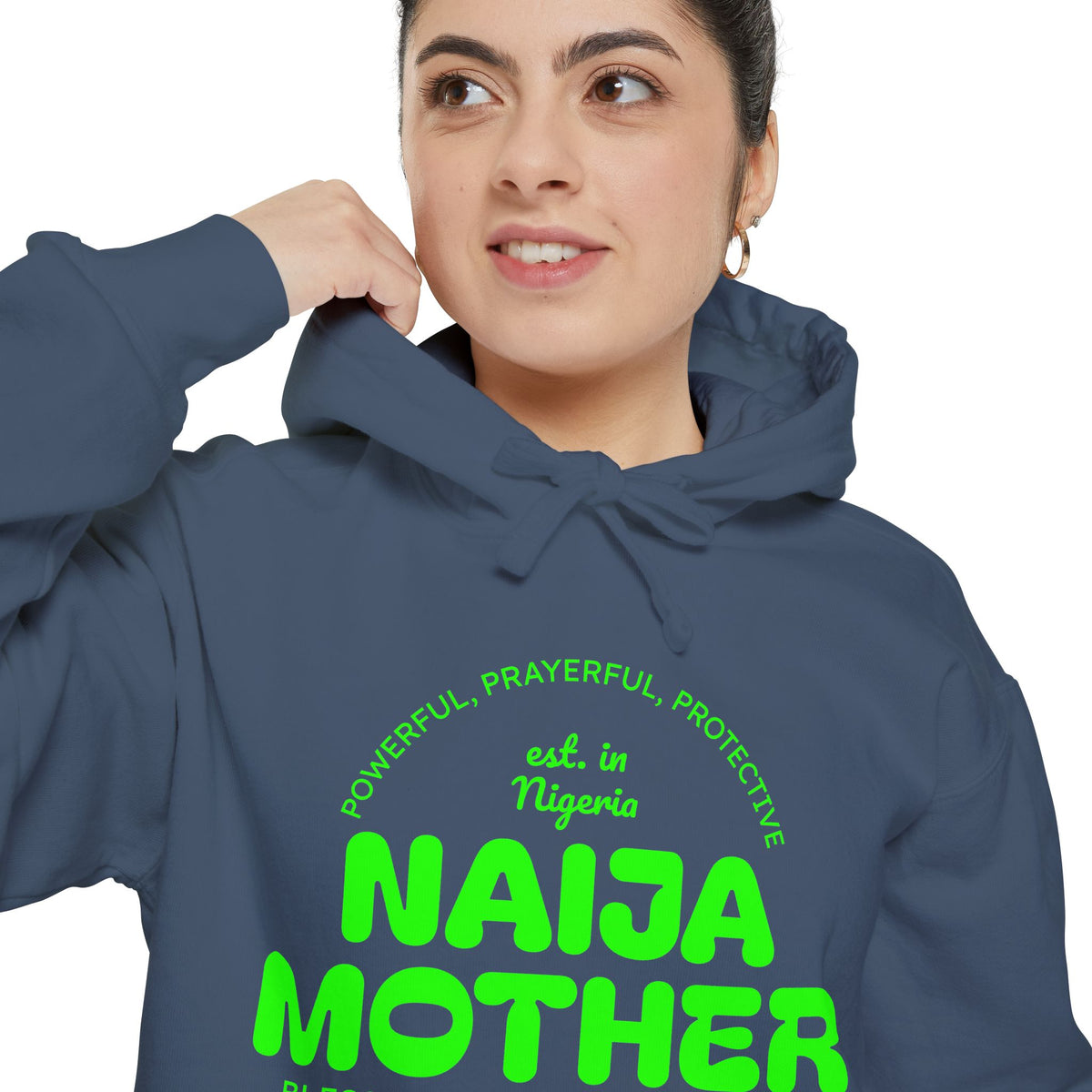 Naija Mother -Mothers Day Garment-Dyed Hoodie