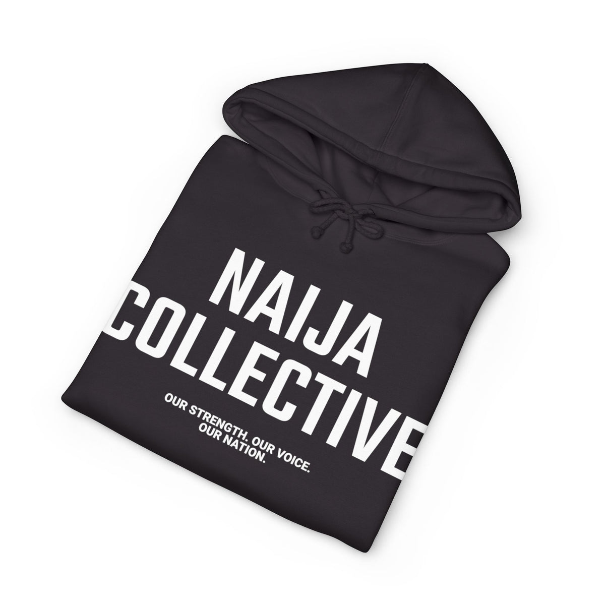 Naija Collective Hoodie — Nigerian Pride Pullover with 'Naija Collective' Text