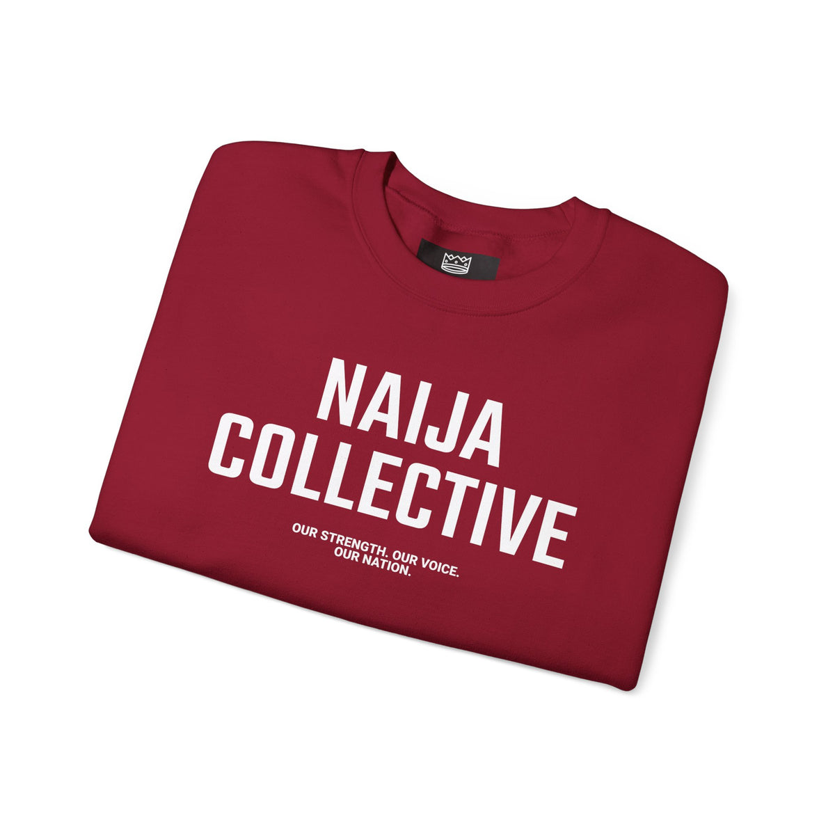 Embroidered Naija Collective Sweatshirt - Cozy Unisex Crewneck