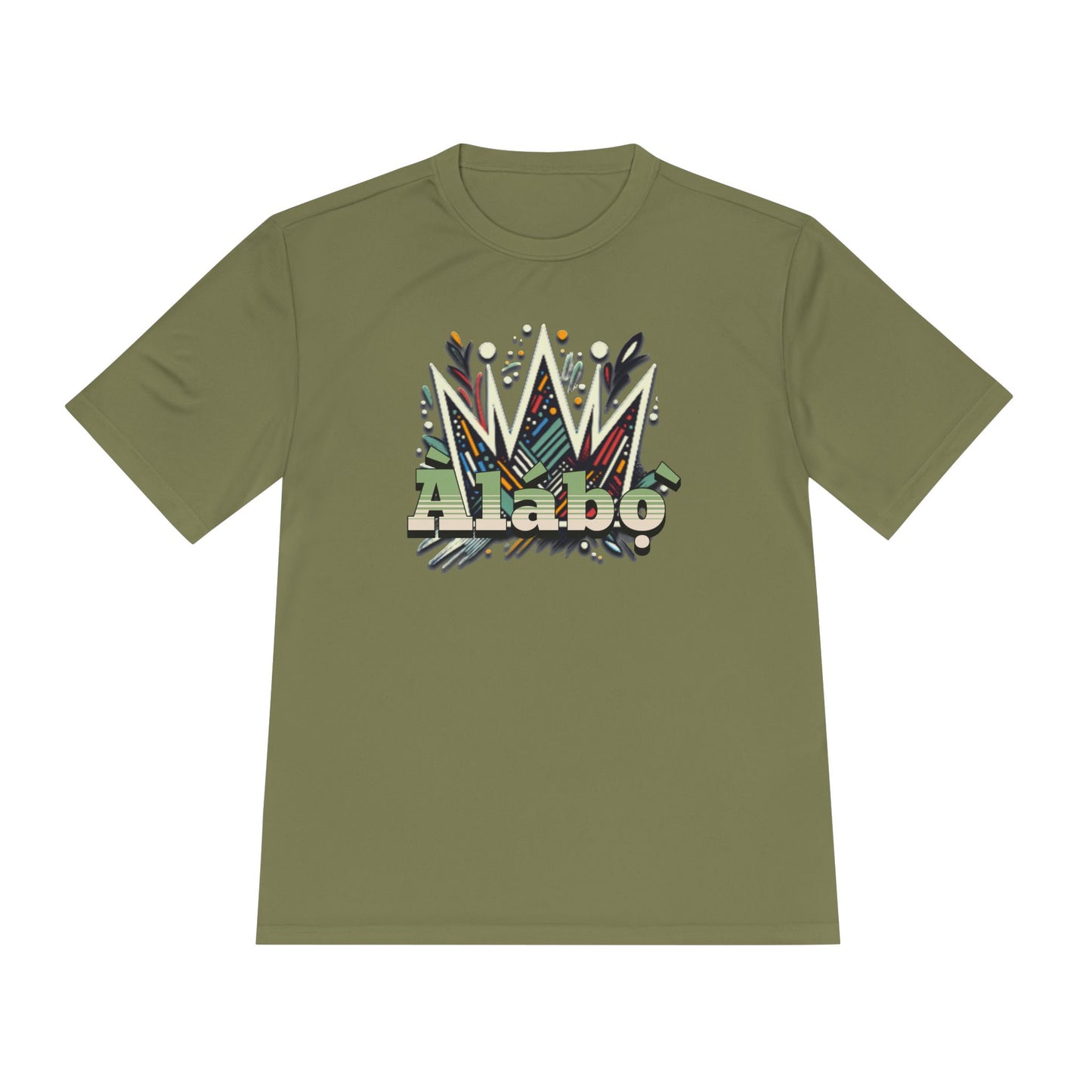 Àlábọ̀-Kings Crown Front - Unisex Moisture Absorbing Tee
