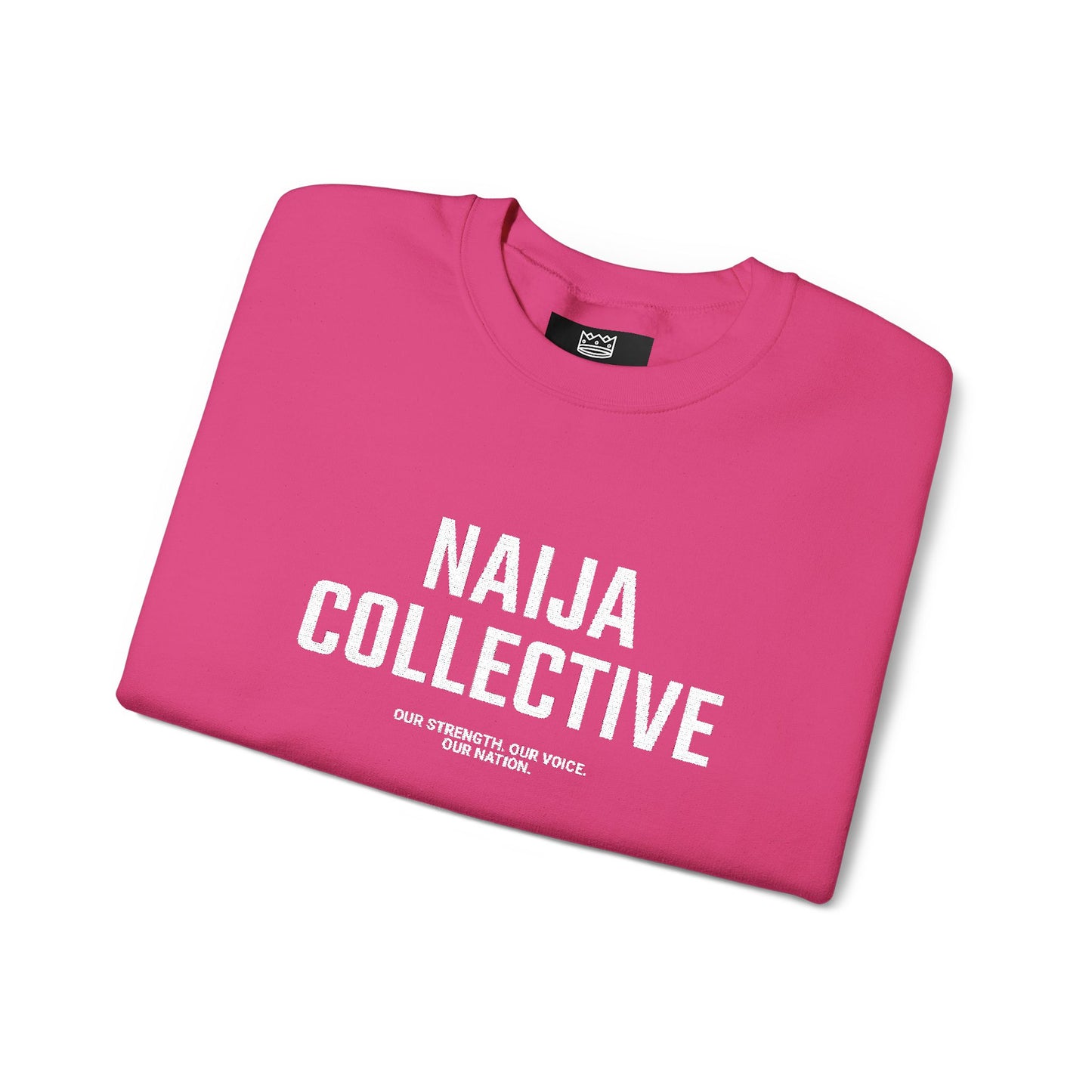 Embroidered Naija Collective Sweatshirt - Cozy Unisex Crewneck