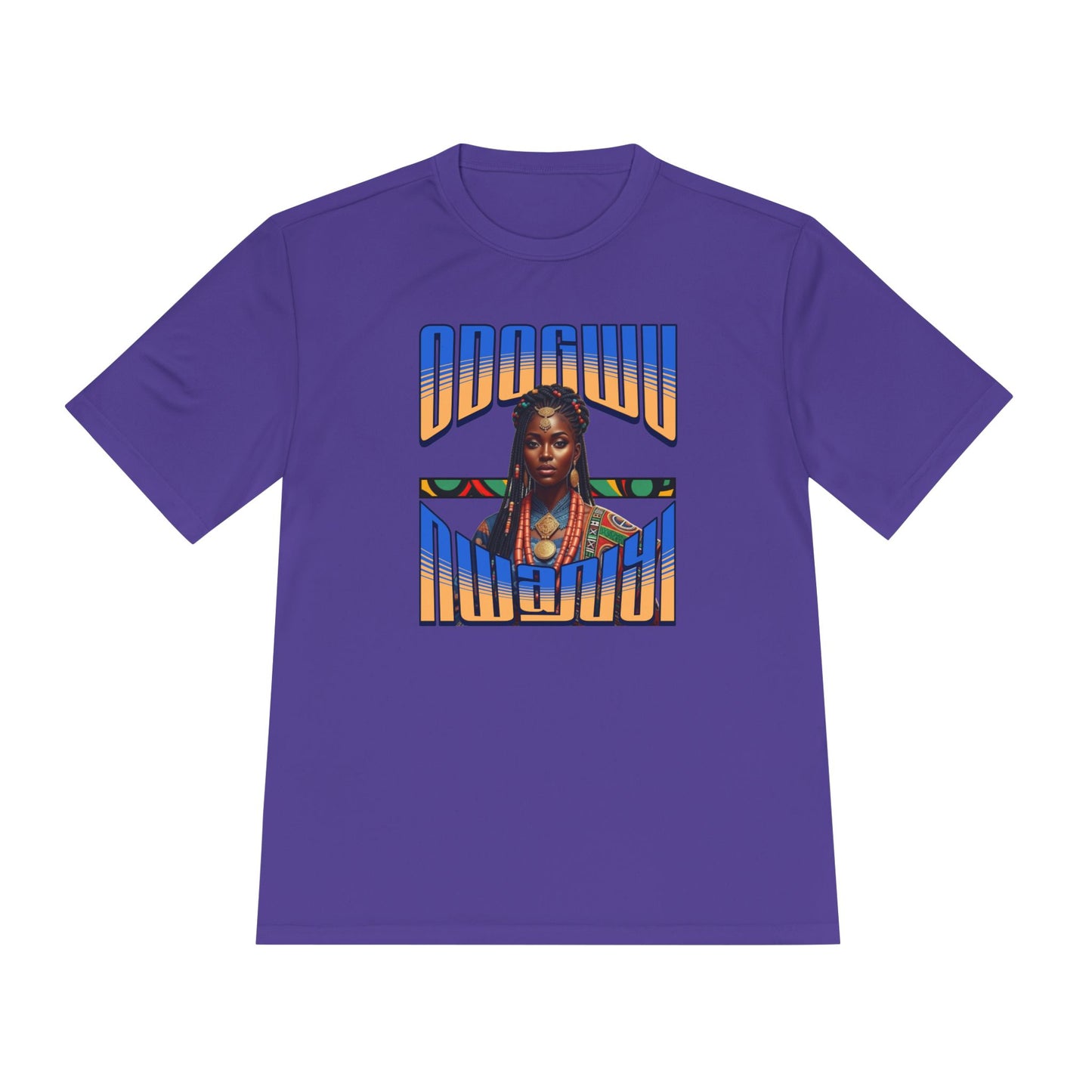 Odogwu Nwanyi MC Unisex Moisture Wicking Tee - Vibrant Cultural Apparel for Festivals, Events, Gift, Summer Wear, Sporty Style