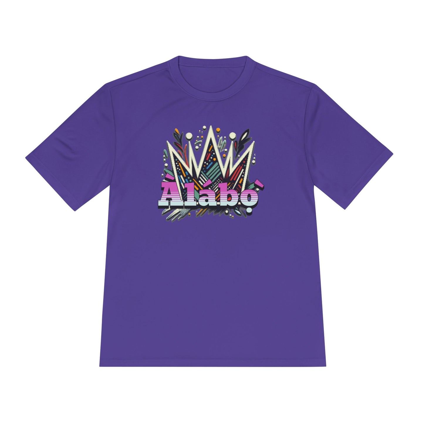 Àlábọ̀-Kings Crown Front - Unisex Moisture Absorbing Tee