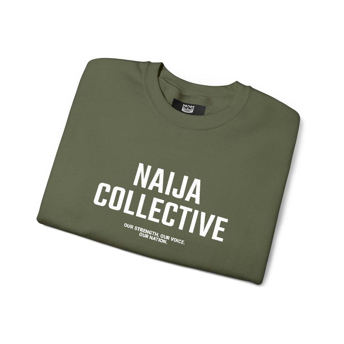 Embroidered Naija Collective Sweatshirt - Cozy Unisex Crewneck