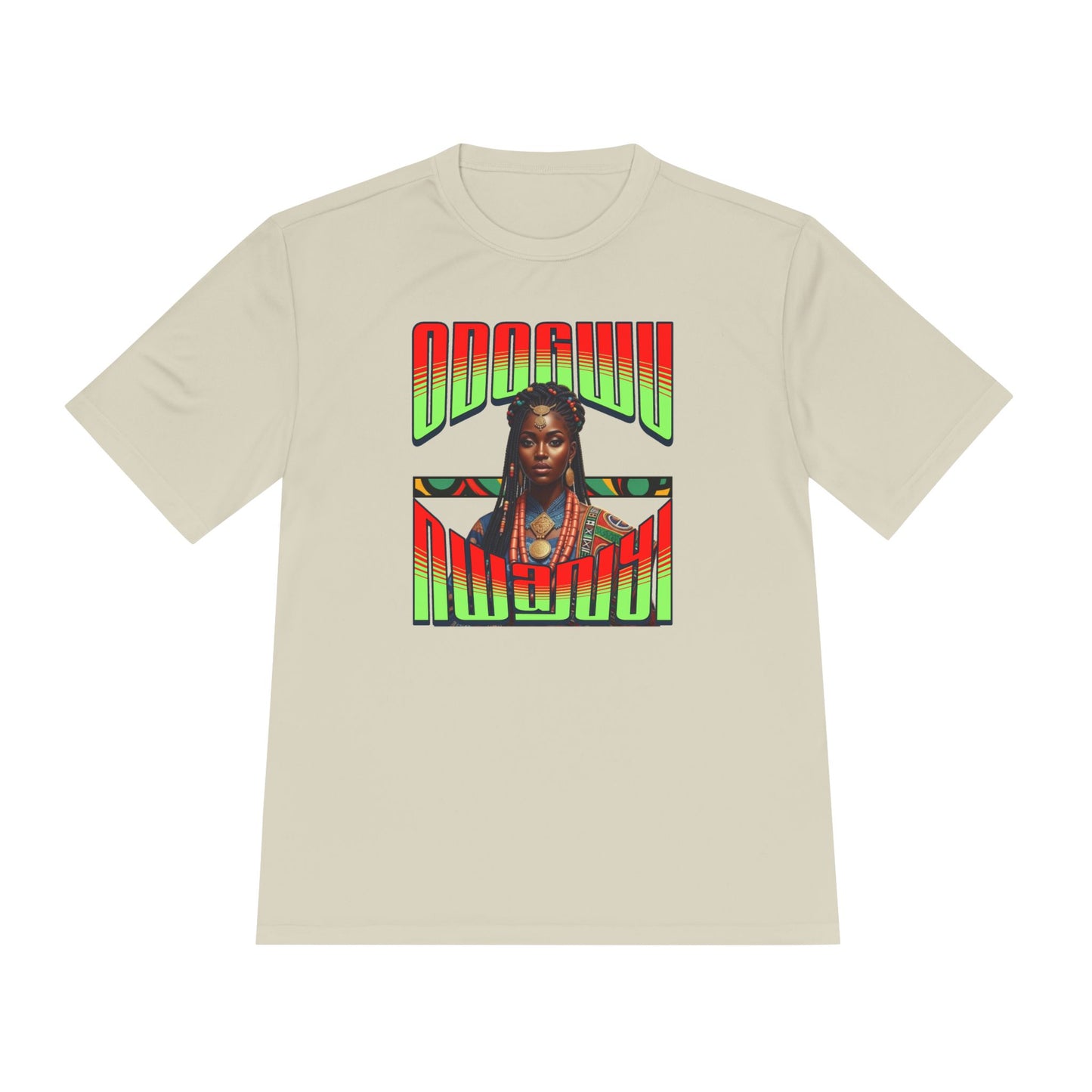 Odogwu Nwanyi MC Unisex Moisture Wicking Tee - Vibrant Cultural Apparel for Festivals, Events, Gift, Summer Wear, Sporty Style