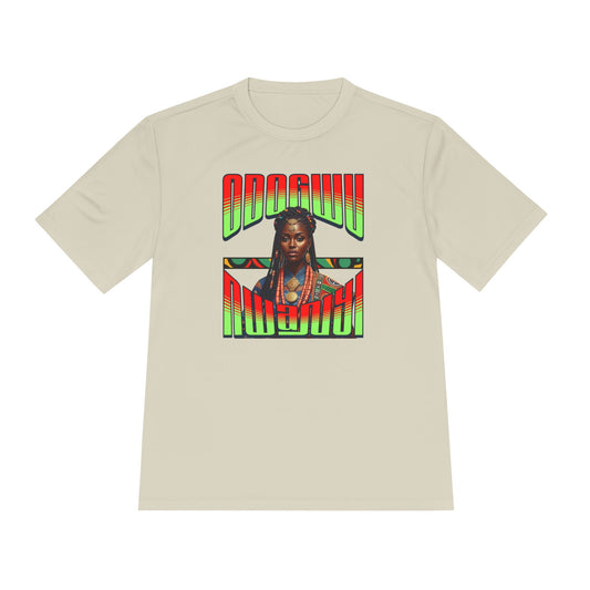 Odogwu Nwanyi MC Unisex Moisture Wicking Tee - Vibrant Cultural Apparel for Festivals, Events, Gift, Summer Wear, Sporty Style