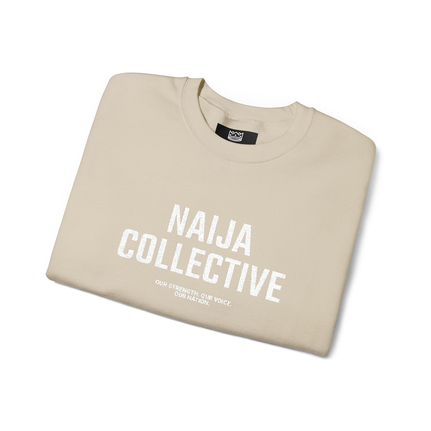 Embroidered Naija Collective Sweatshirt - Cozy Unisex Crewneck