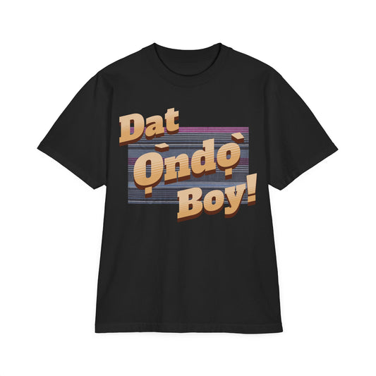Dat Ọ̀ndọ̀ Boy - Unisex Garment-Dyed Drop-Shoulder T-Shirt, Casual Wear.