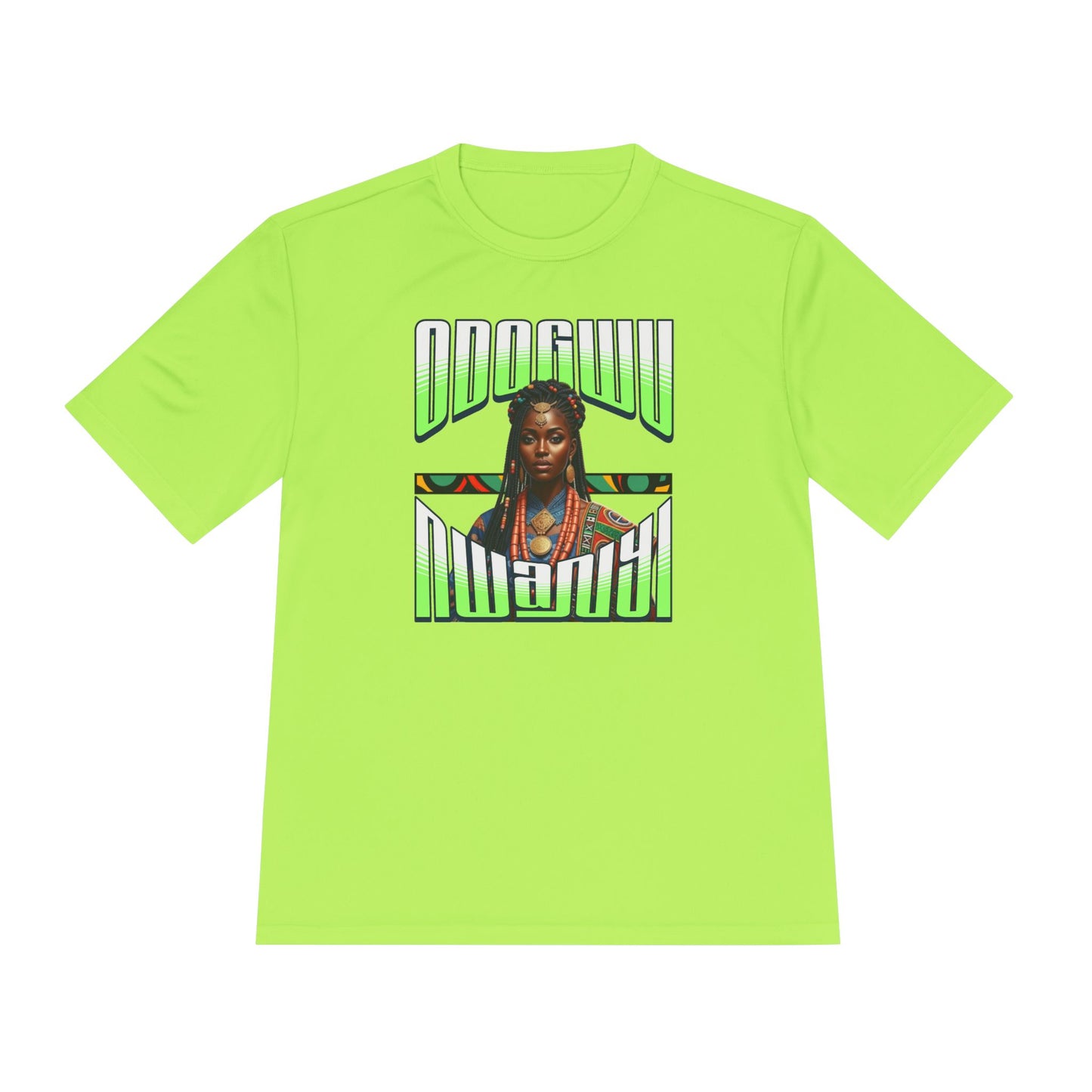 Odogwu Nwanyi Unisex Moisture Wicking Tee - Vibrant Cultural Apparel for Festivals, Events, Gift, Summer Wear, Sporty Style