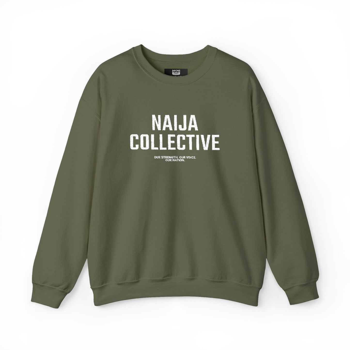 Embroidered Naija Collective Sweatshirt - Cozy Unisex Crewneck