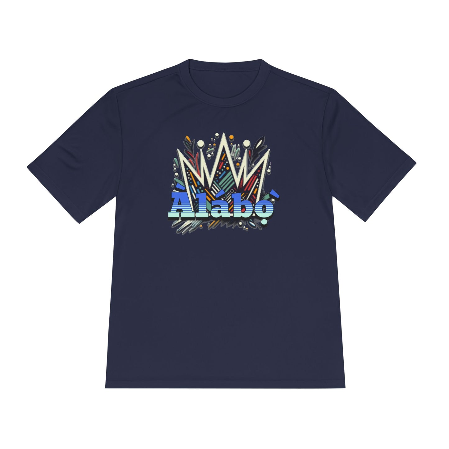 Àlábọ̀-Kings Crown Front - Unisex Moisture Absorbing Tee