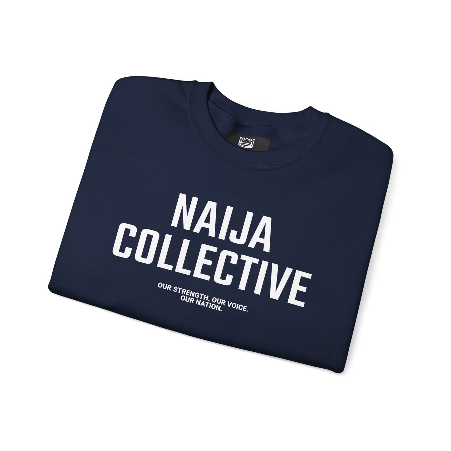 Embroidered Naija Collective Sweatshirt - Cozy Unisex Crewneck