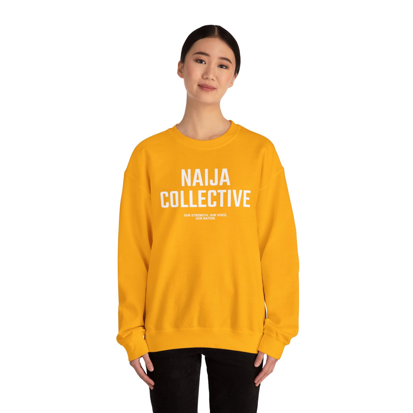 Embroidered Naija Collective Sweatshirt - Cozy Unisex Crewneck
