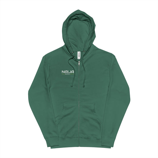 Naija Naijexcellence Unisex Fleece Zip Up Hoodie - Cozy Layer for Any Occasion, Perfect Gift for Friends, Travel, Winter Wear, Casual Style, Great for Festivals