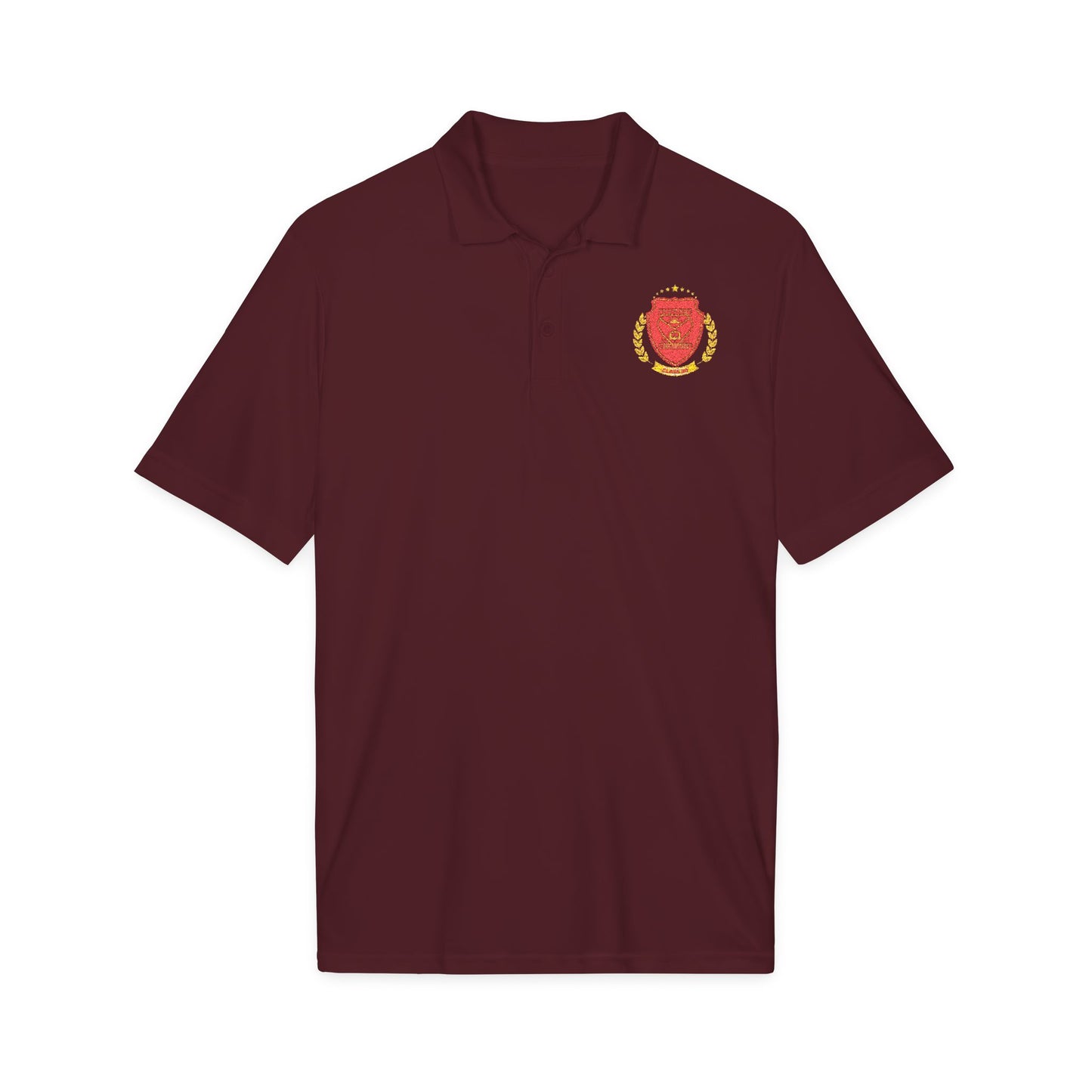 Embroidered FGC PH Class 90 Shield Polo Shirt — Crest Logo Performance Golf Polo