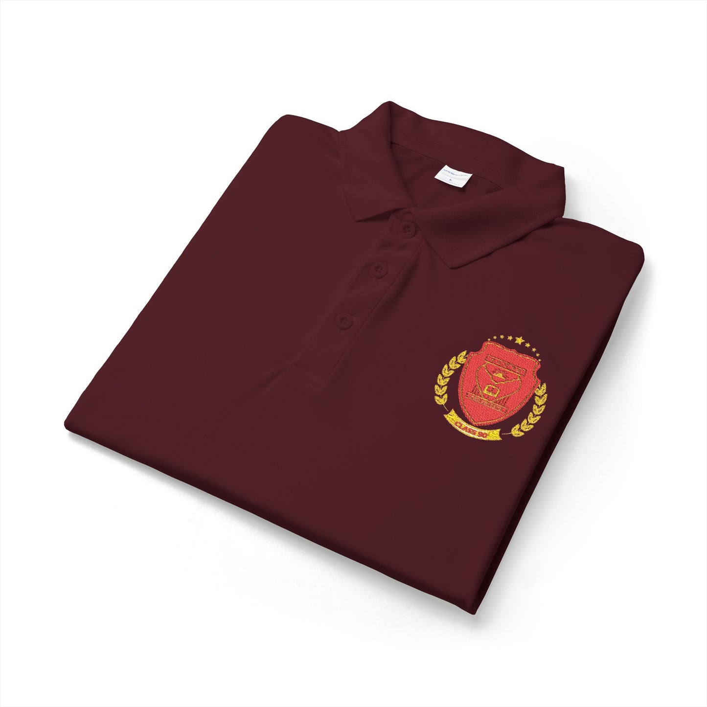 Embroidered FGC PH Class 90 Shield Polo Shirt — Crest Logo Performance Golf Polo