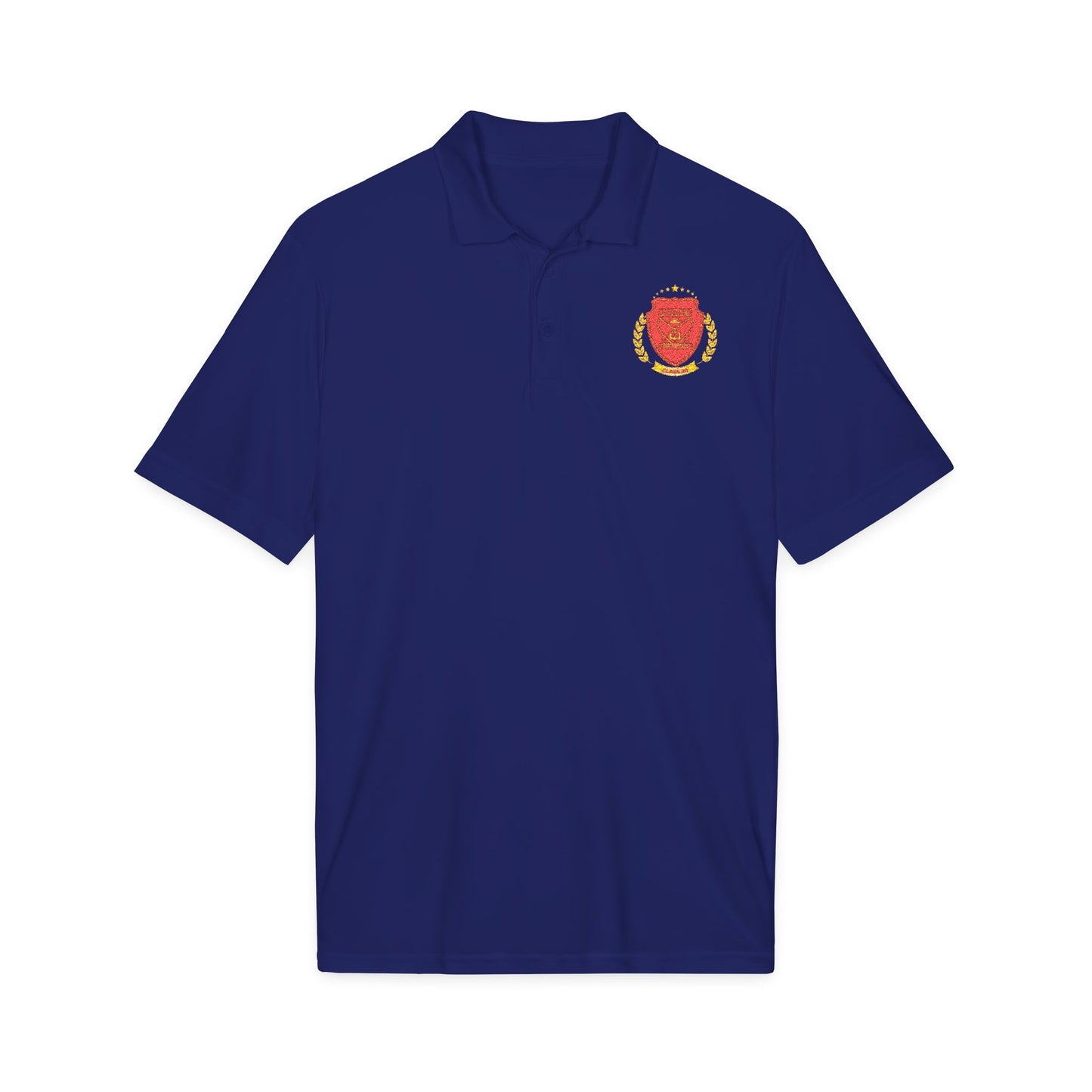Embroidered FGC PH Class 90 Shield Polo Shirt — Crest Logo Performance Golf Polo