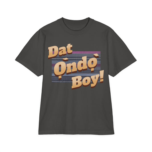 Dat Ọ̀ndọ̀ Boy - Unisex Garment-Dyed Drop-Shoulder T-Shirt, Casual Wear.