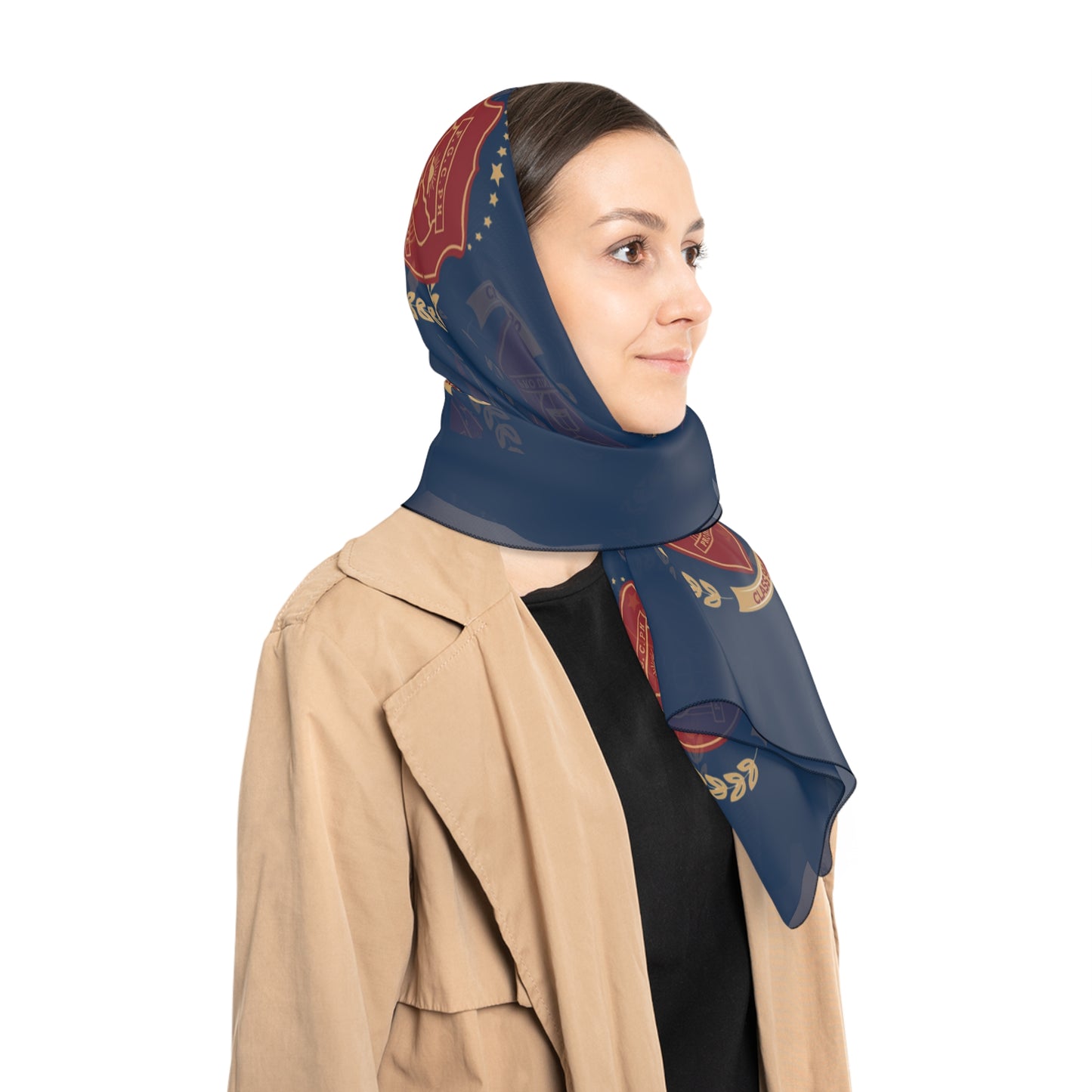 F.G.C PH Class '90 Crest Poly Scarf — Class Emblem Fashion Accessory
