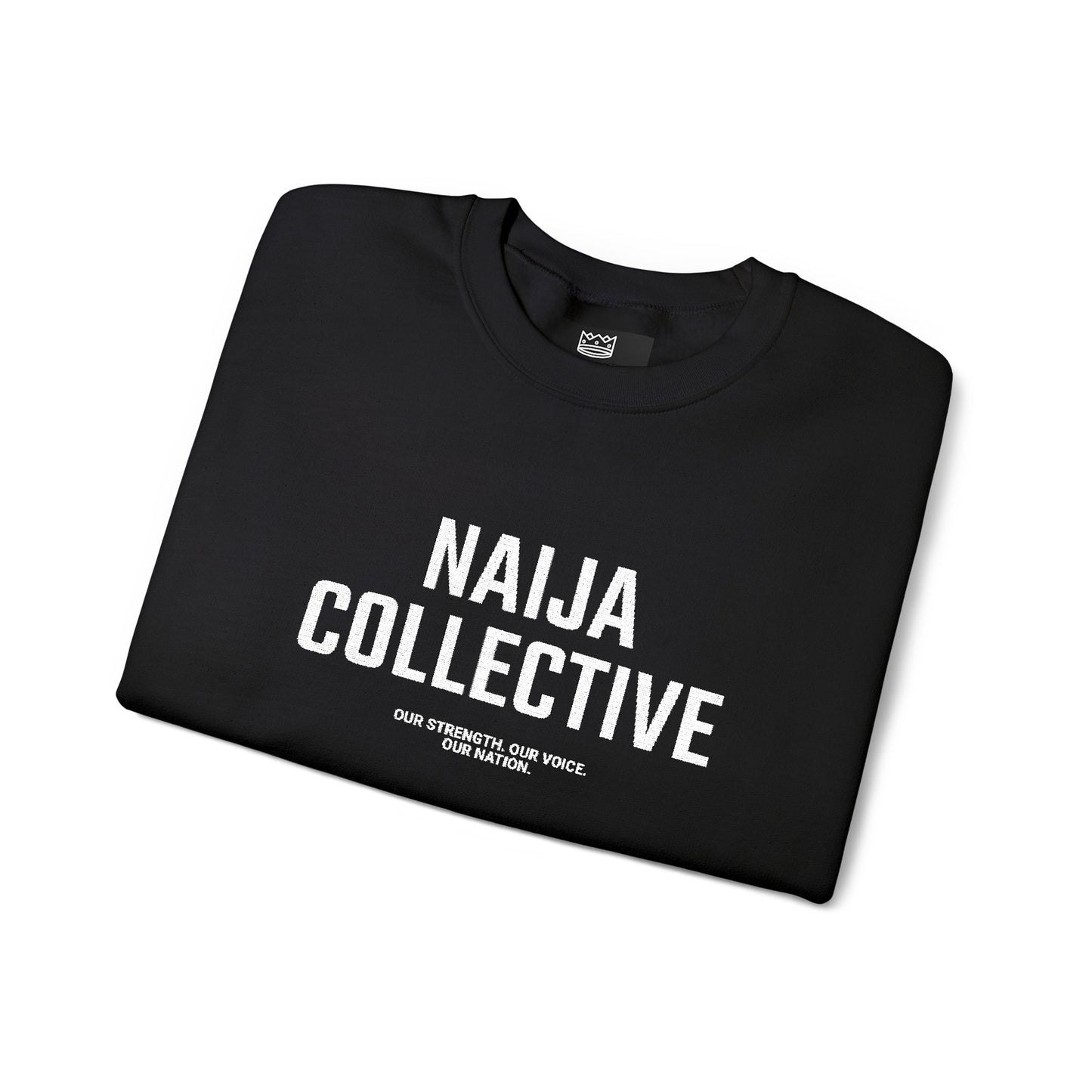 Embroidered Naija Collective Sweatshirt - Cozy Unisex Crewneck