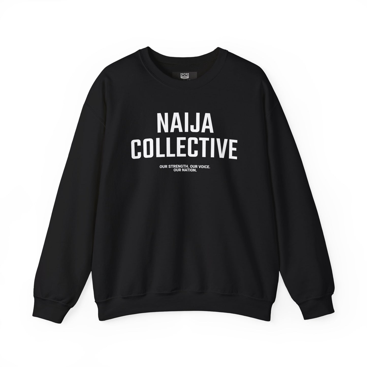 Embroidered Naija Collective Sweatshirt - Cozy Unisex Crewneck