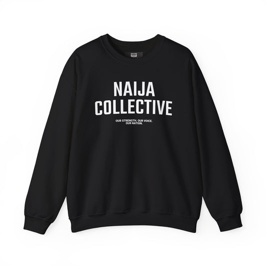 Embroidered Naija Collective Sweatshirt - Cozy Unisex Crewneck