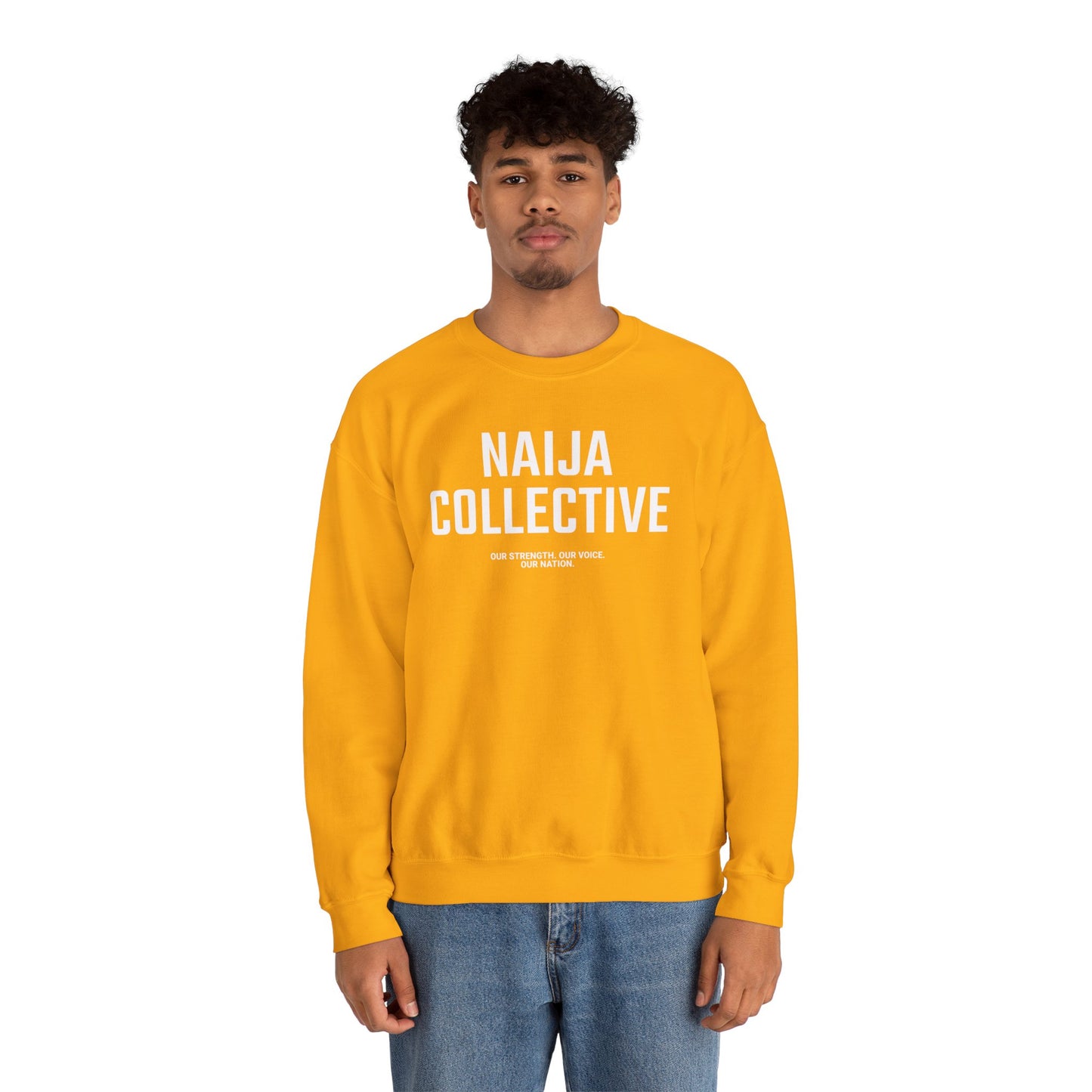 Embroidered Naija Collective Sweatshirt - Cozy Unisex Crewneck